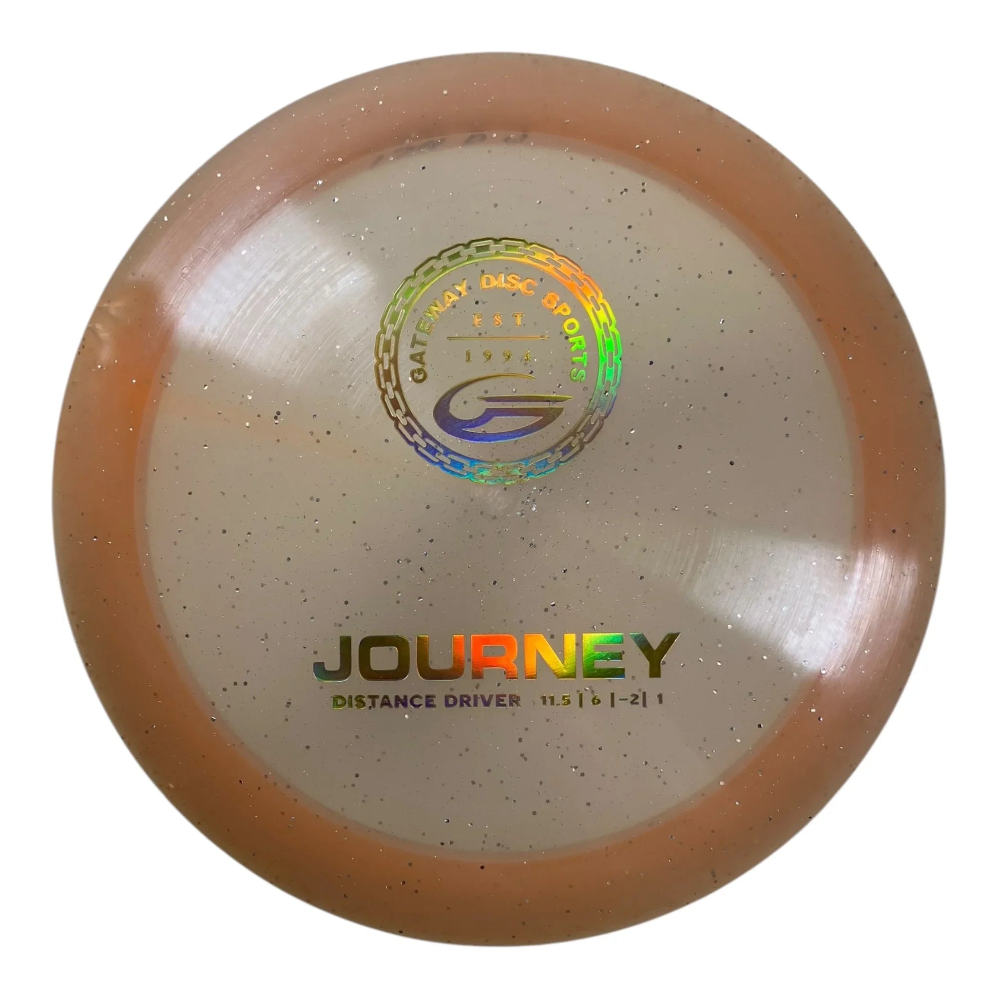 Gateway Disc Sports Journey - Used Like New | Diamond Metal Flake | Tan/Gold 175g Disc Golf