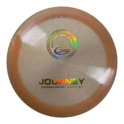 Gateway Disc Sports Journey - Used Like New | Diamond Metal Flake | Tan/Gold 175g Disc Golf