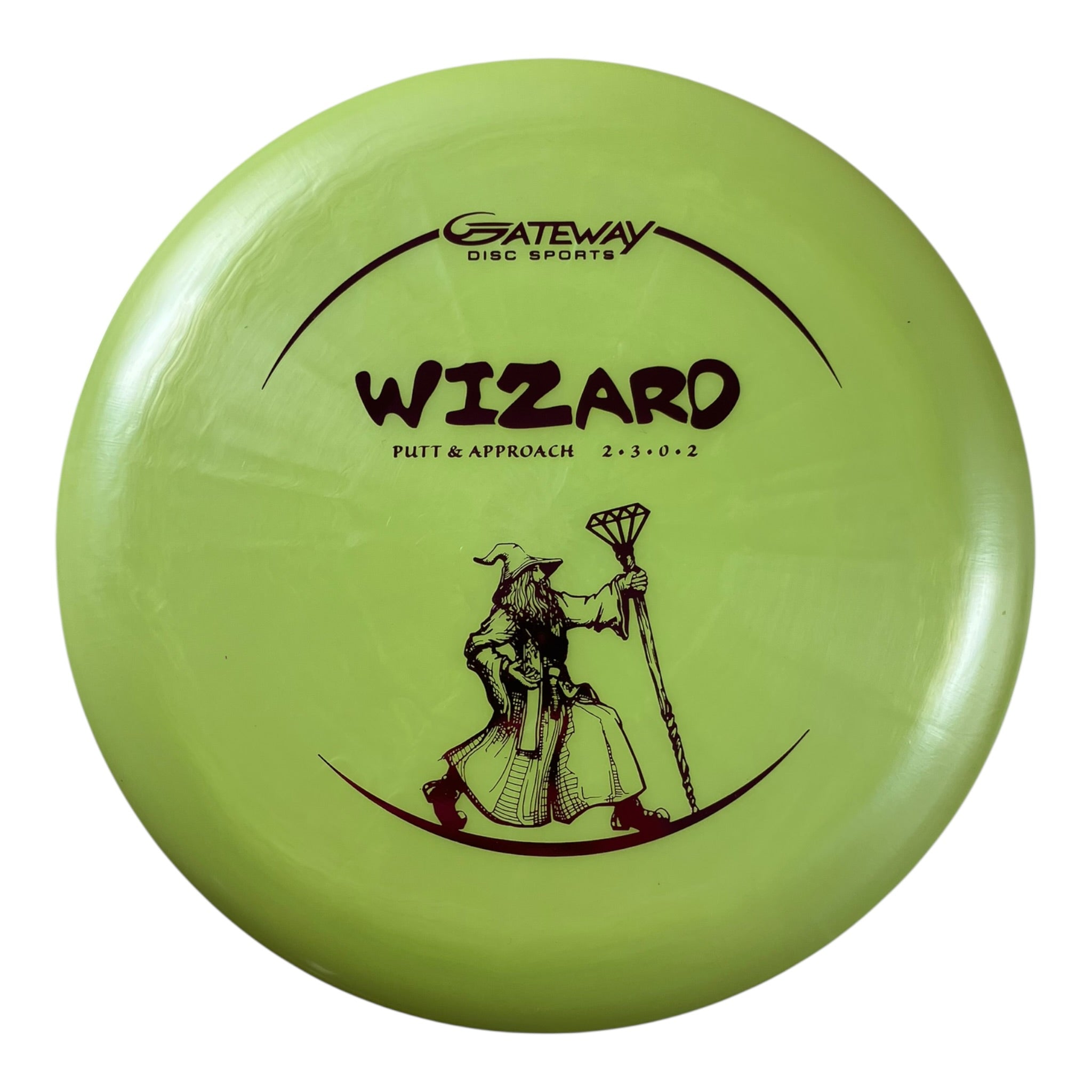 Gateway Disc Sports Wizard | Diamond | Green/Purple 176g Disc Golf