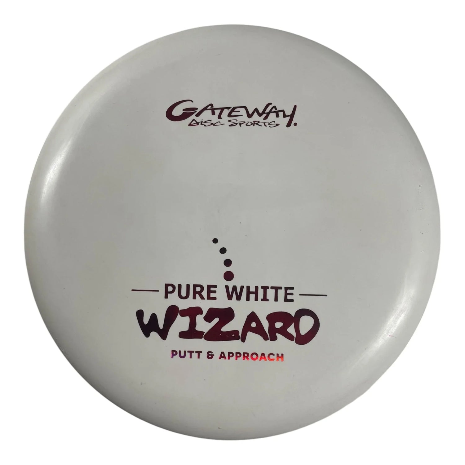 Gateway Disc Sports Wizard | Pure White | White/Red 173g Disc Golf