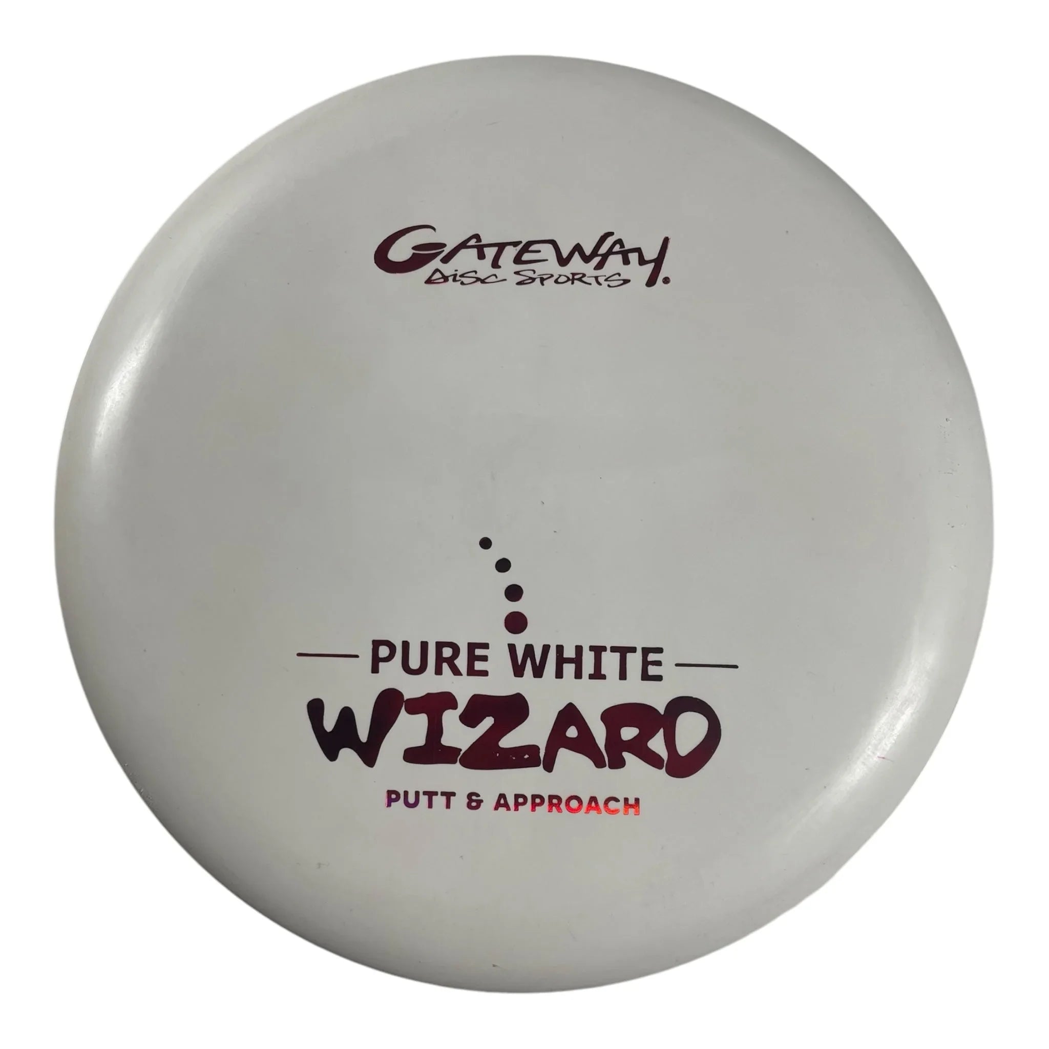 Gateway Disc Sports Wizard | Pure White | White/Red 173g Disc Golf