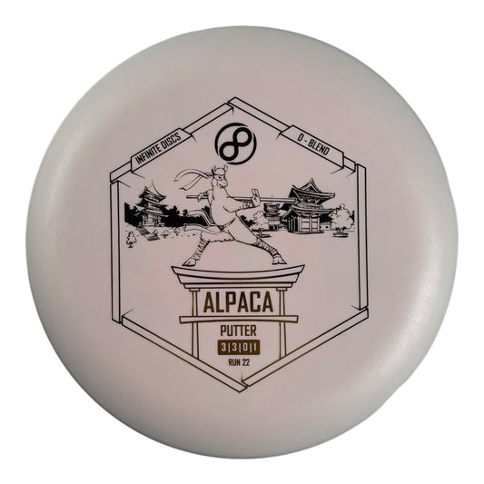 Infinite Discs Alpaca | D - Blend | White/Gold 175g Disc Golf