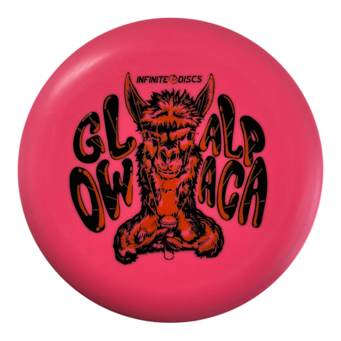 Infinite Discs Alpaca | D-Blend Glow | Pink/Gold 175g Disc Golf