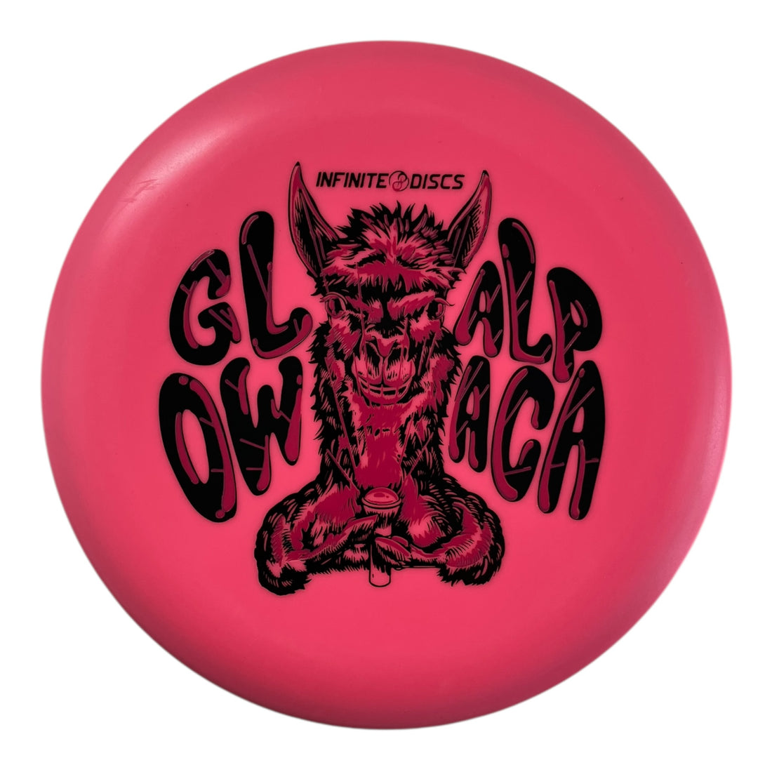 Infinite Discs Alpaca | D-Blend Glow | Pink/Pink 175g Disc Golf