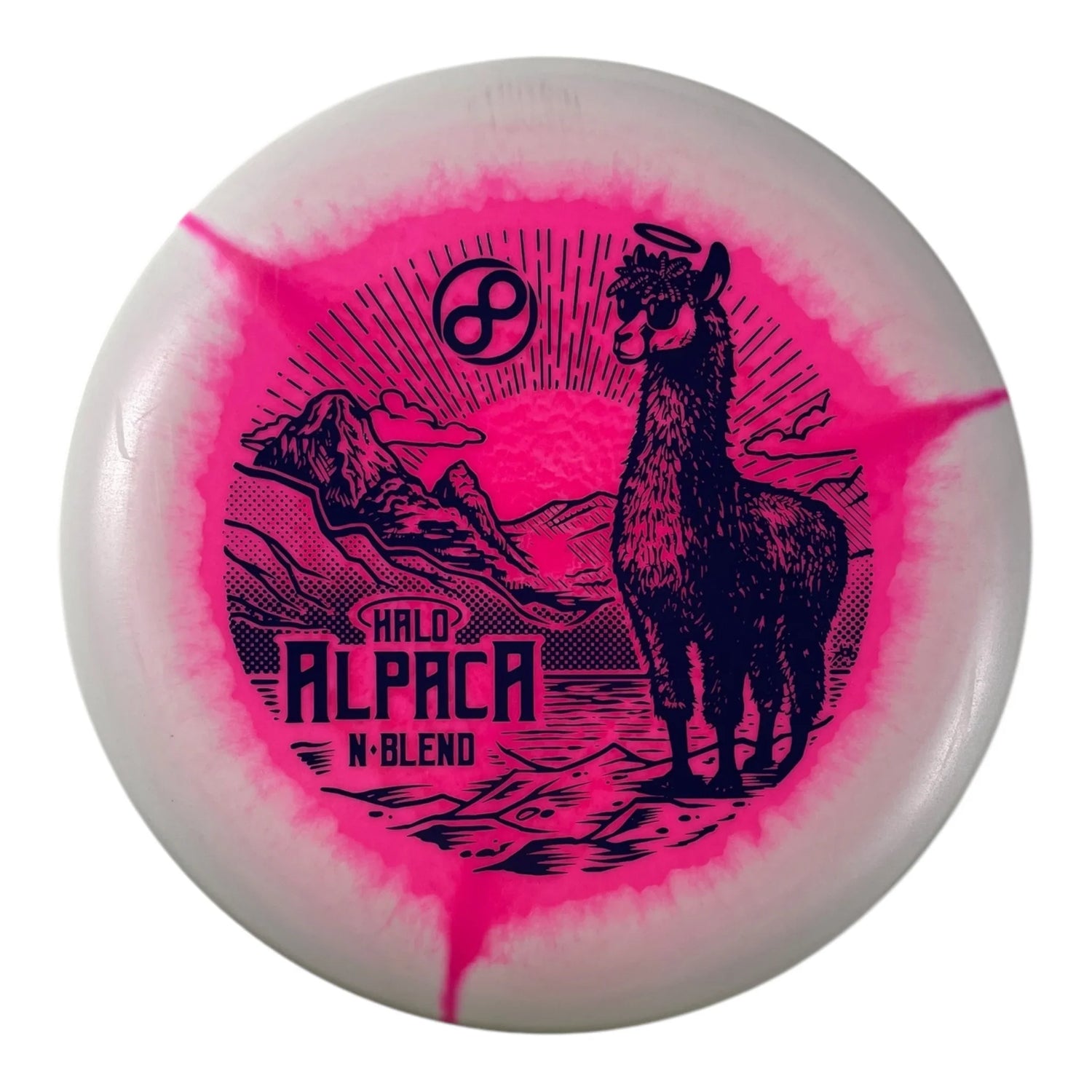 Infinite Discs Alpaca | Halo N-Blend | Pink/Black 170g Disc Golf