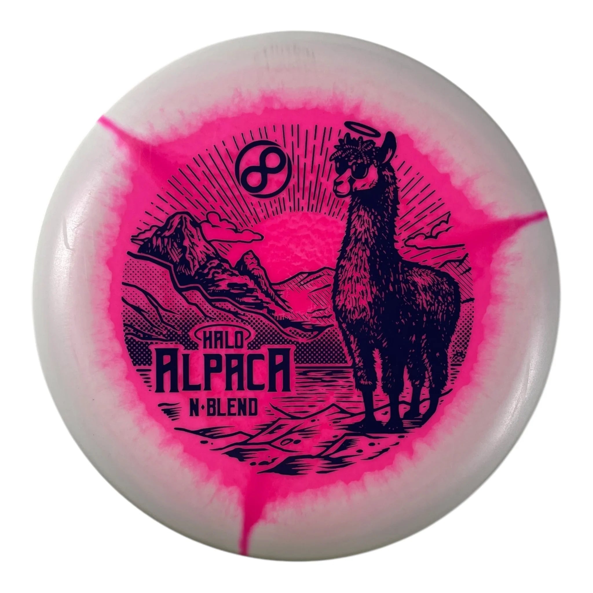 Infinite Discs Alpaca | Halo N-Blend | Pink/Black 170g Disc Golf