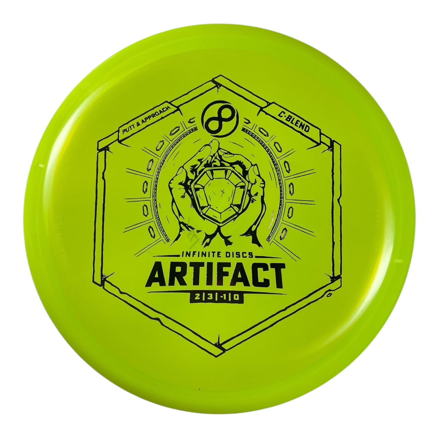 Infinite Discs Artifact | C-Blend | Neon/Pink 174g Disc Golf