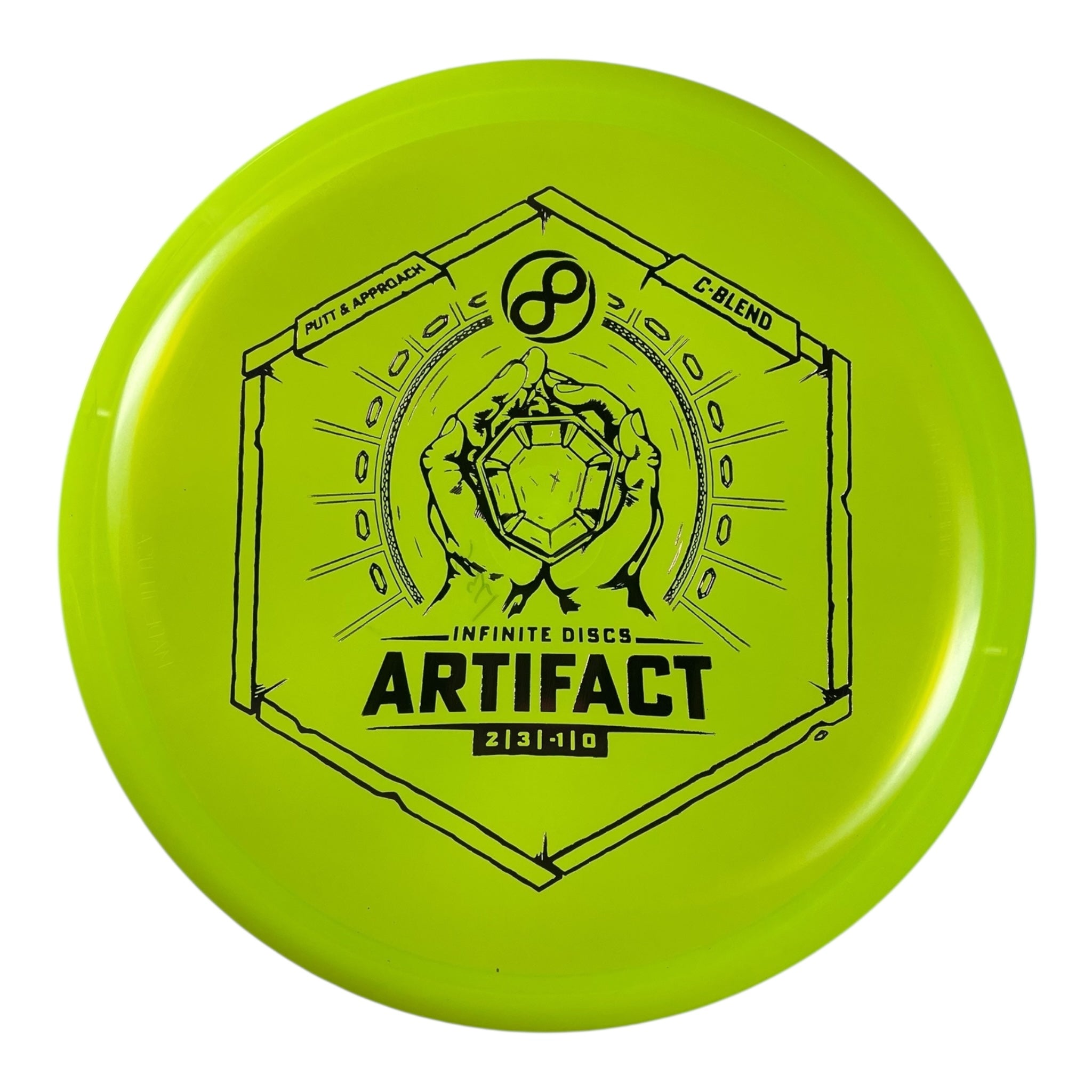 Infinite Discs Artifact | C-Blend | Neon/Pink 174g Disc Golf