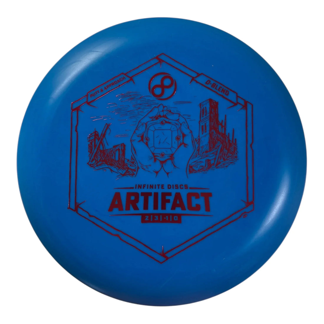 Infinite Discs Artifact | D-Blend | Blue/Red 169g Disc Golf