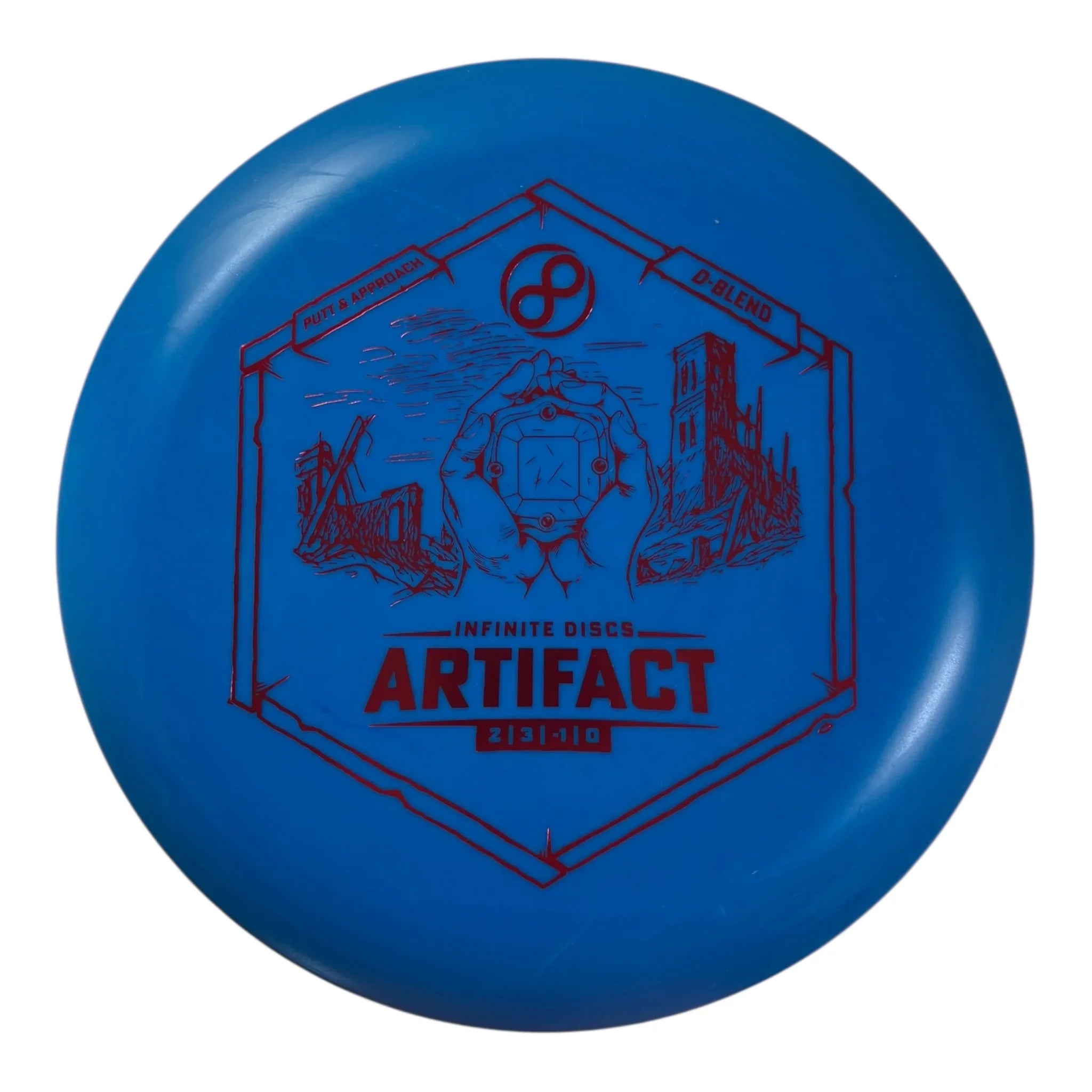 Infinite Discs Artifact | D-Blend | Blue/Red 169g Disc Golf