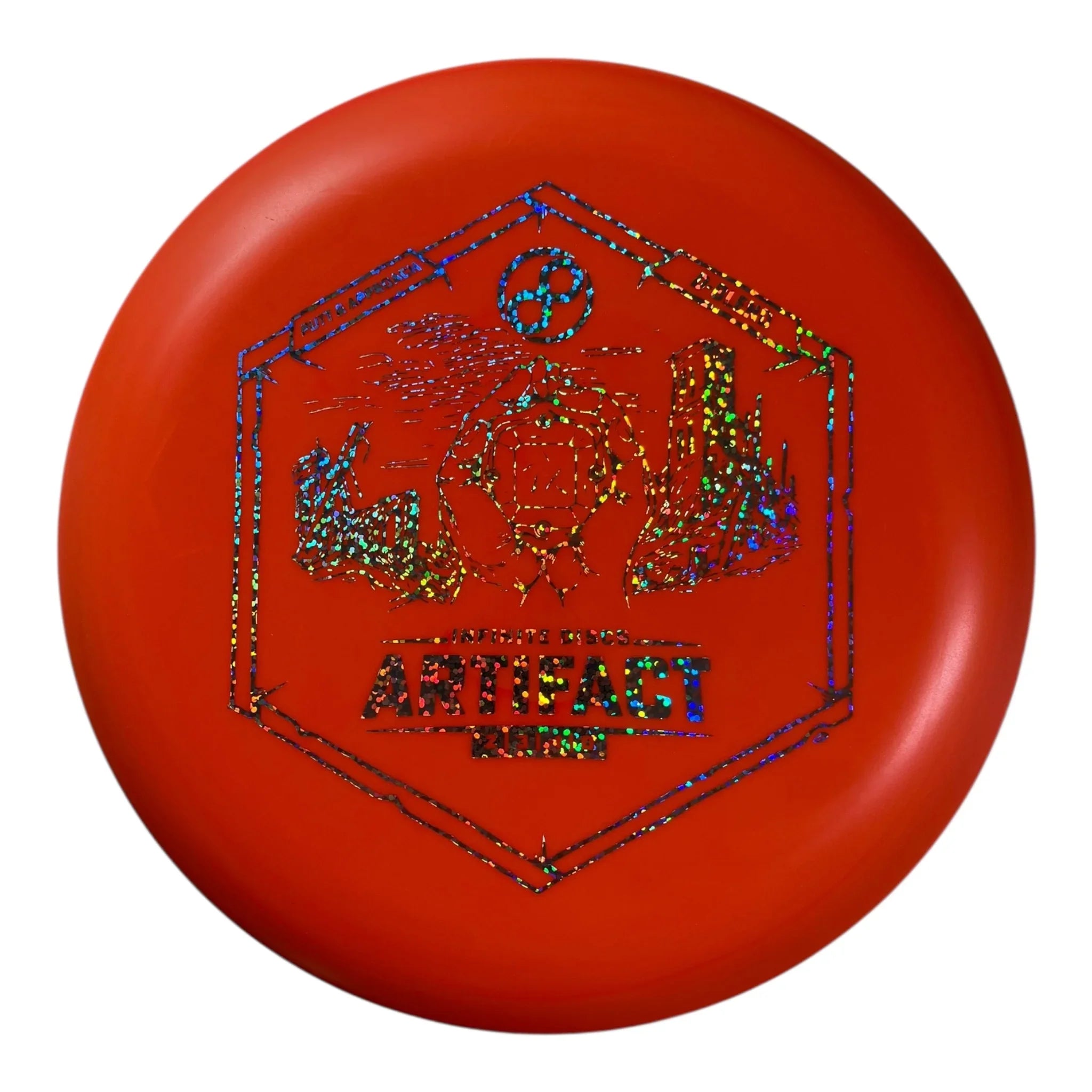 Infinite Discs Artifact | D-Blend | Orange/Holo 175g Disc Golf