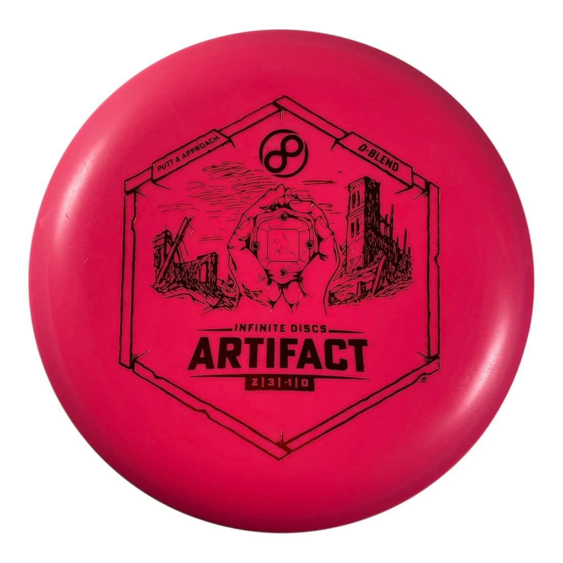 Infinite Discs Artifact | D-Blend | Pink/Orange 171g Disc Golf