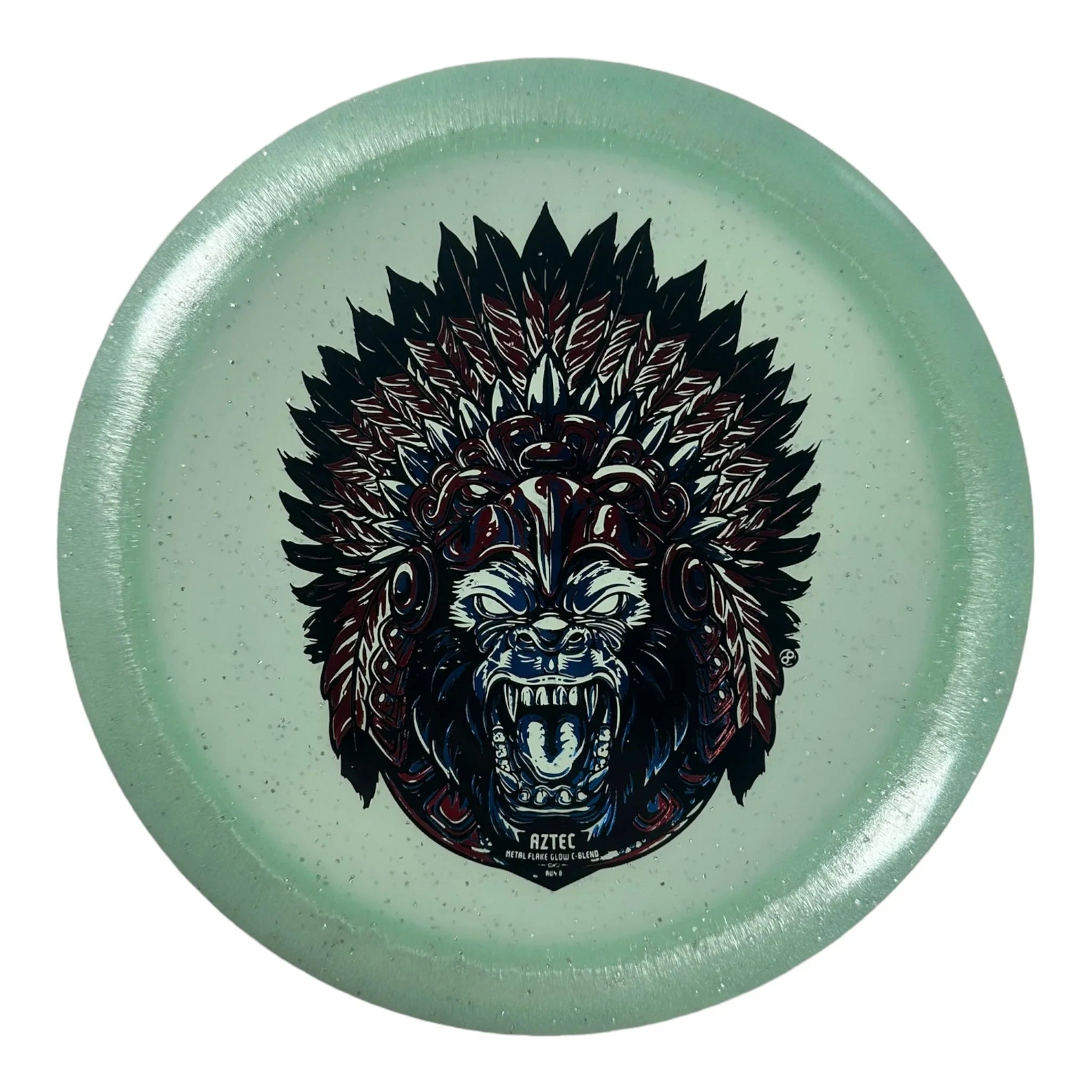 Infinite Discs Aztec | Metal Flake Glow C - Blend | Blue/Red 167g Disc Golf