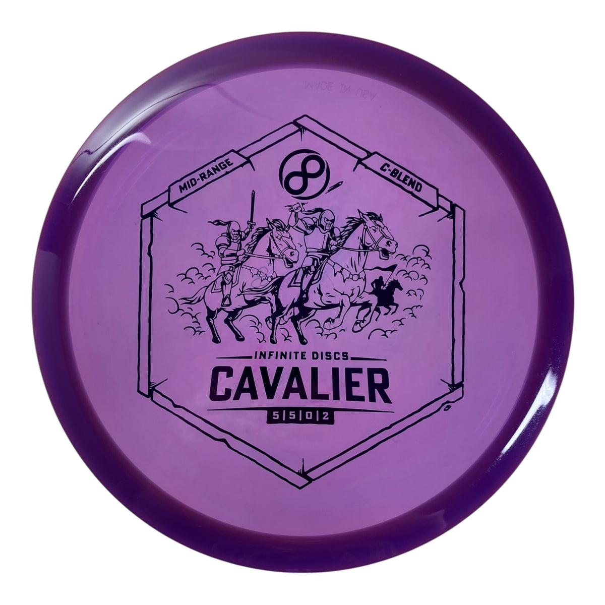 Infinite Discs Cavalier | C-Blend | Purple/Purple 180g Disc Golf