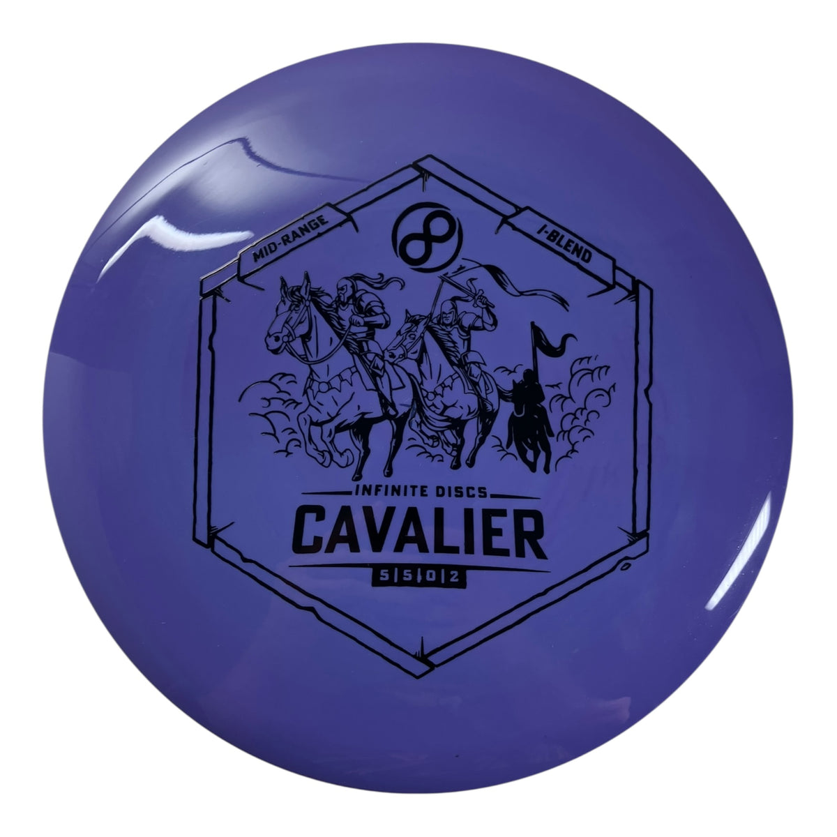 Infinite Discs Cavalier | I-Blend | Purple/Black 169g Disc Golf