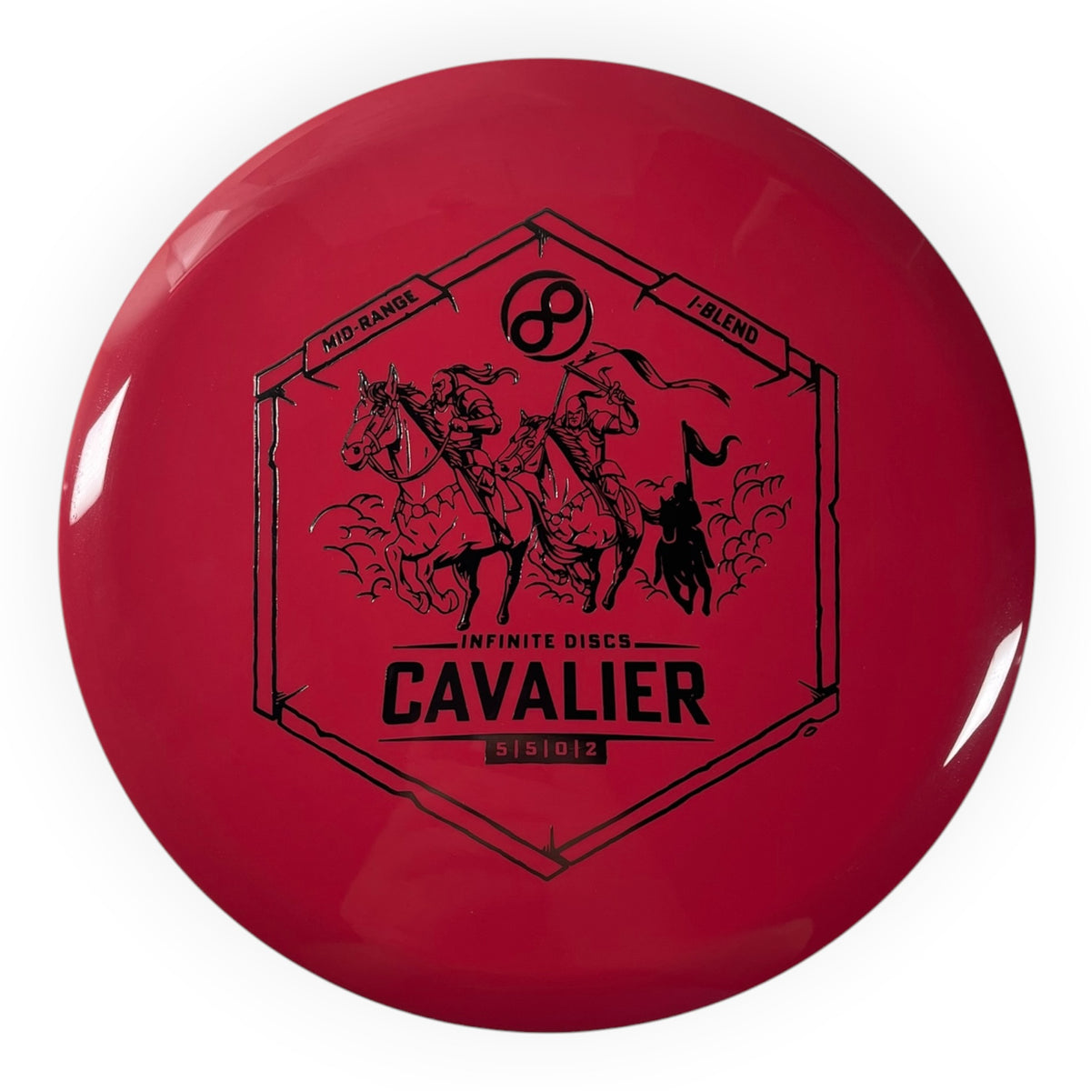 Infinite Discs Cavalier | I-Blend | Red/Silver 180g Disc Golf