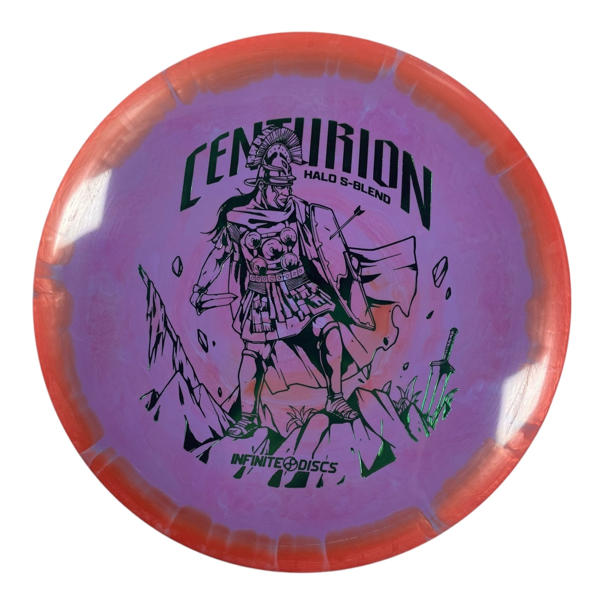 Infinite Discs Centurion | Halo S - Blend | Purple/Green 175g Disc Golf