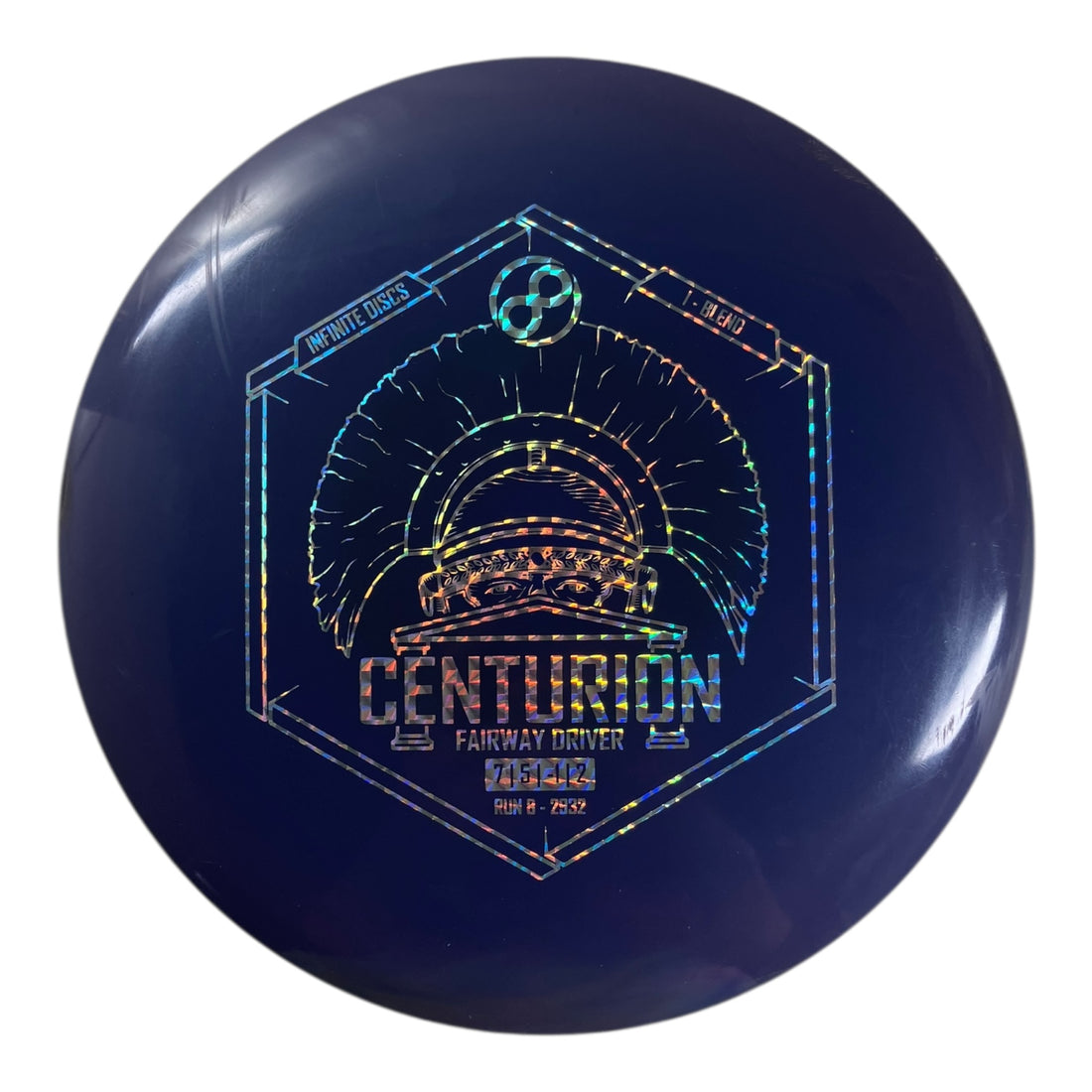 Infinite Discs Centurion - Used Excellent | I-Blend | Purple/Holo 175g Disc Golf
