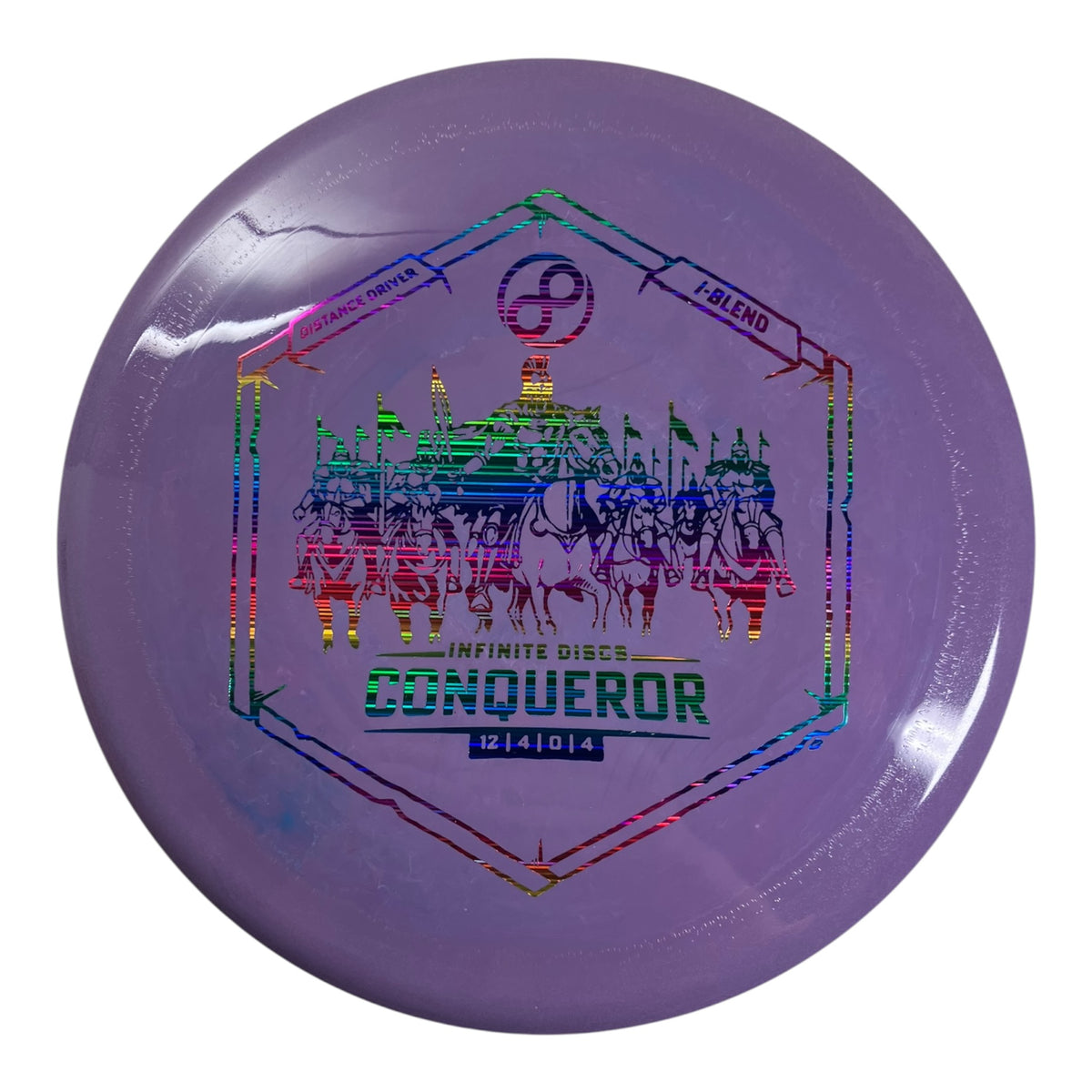 Infinite Discs Conqueror | I-Blend | Purple/Multi 173g Disc Golf