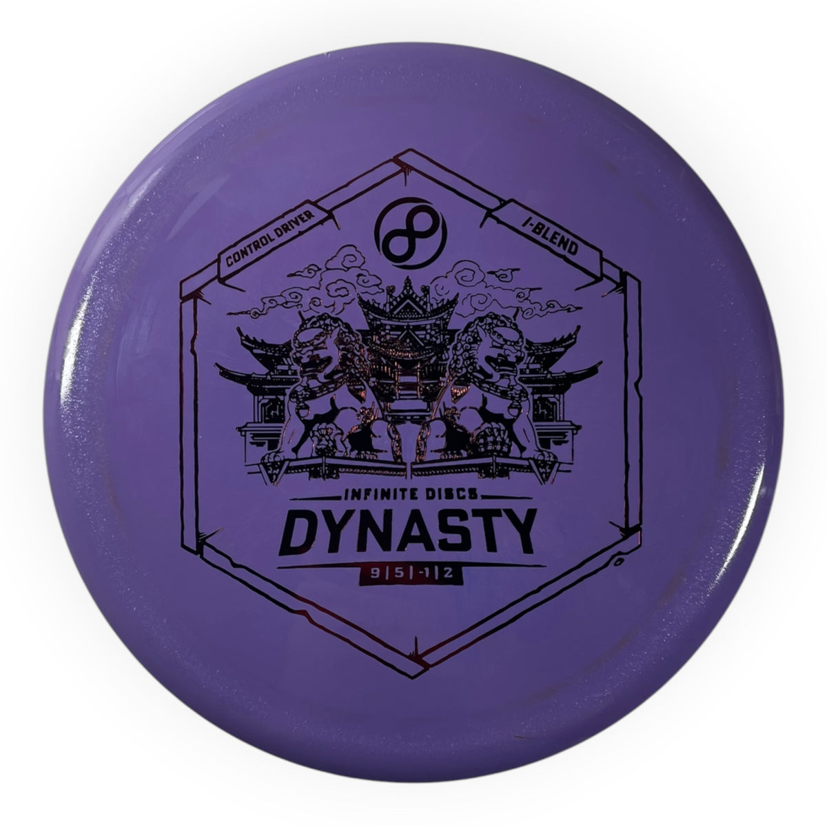 Infinite Discs Dynasty | I-Blend | Purple/Maroon 169g Disc Golf