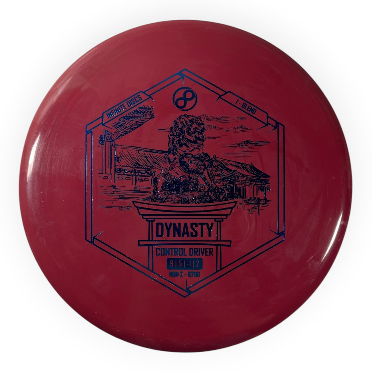 Infinite Discs Dynasty | I-Blend | Red/Blue 171g Disc Golf