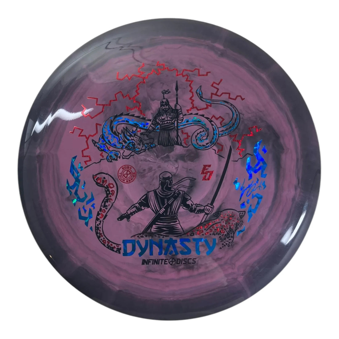 Infinite Discs Dynasty | Swirly S-Blend | Purple/Blue 173g (Eric Oakley) Disc Golf