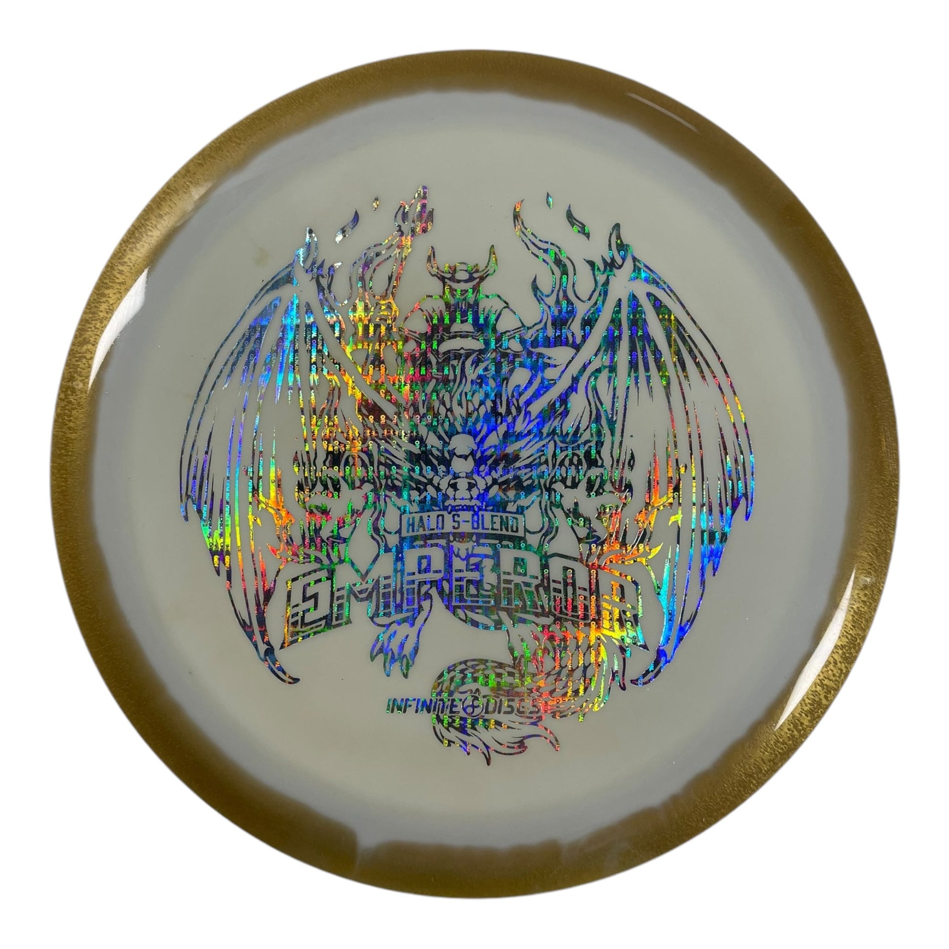 Infinite Discs Emperor | Halo S - Blend | White/Holo 170g Disc Golf