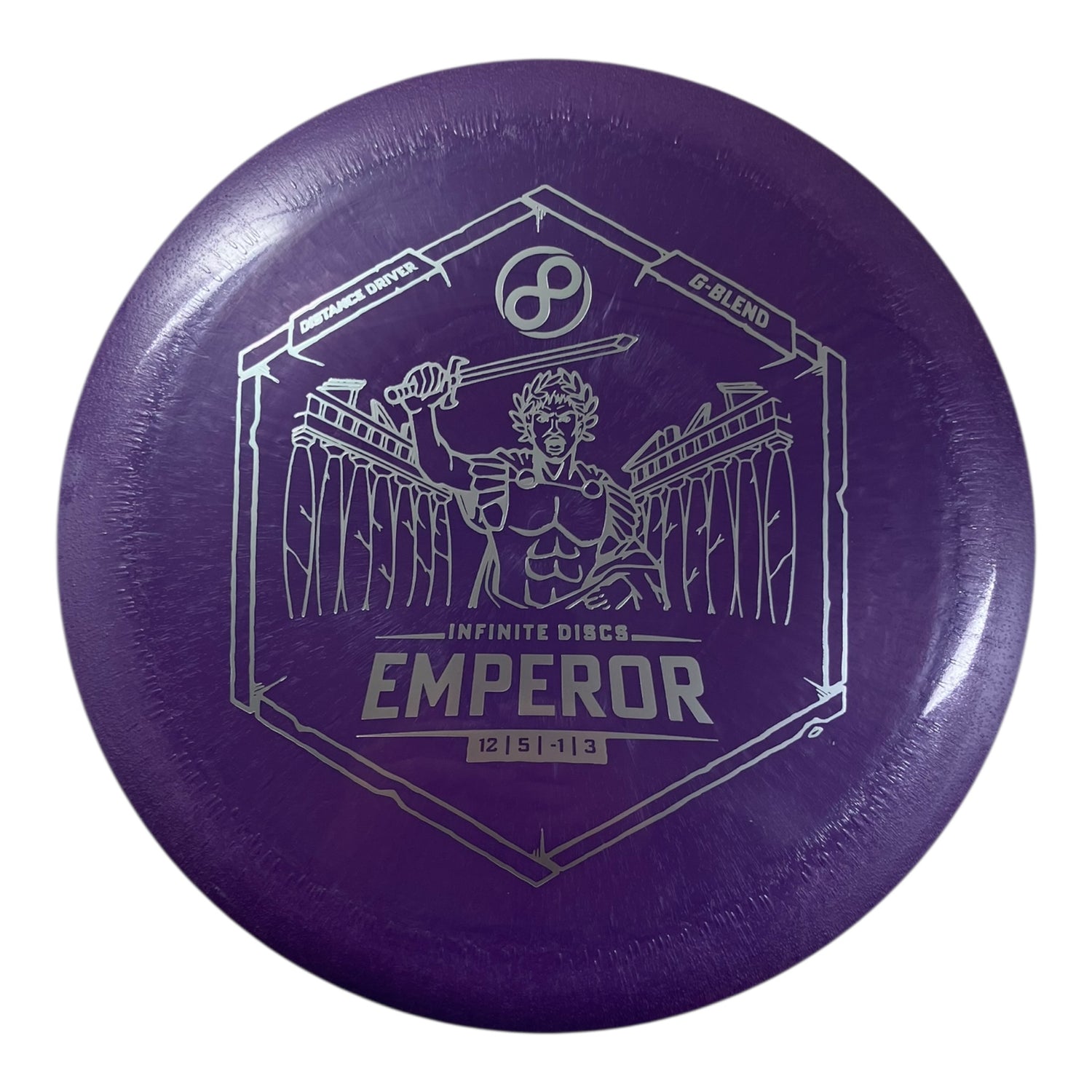 Infinite Discs Emperor | G-blend | Purple/Silver 175g Disc Golf