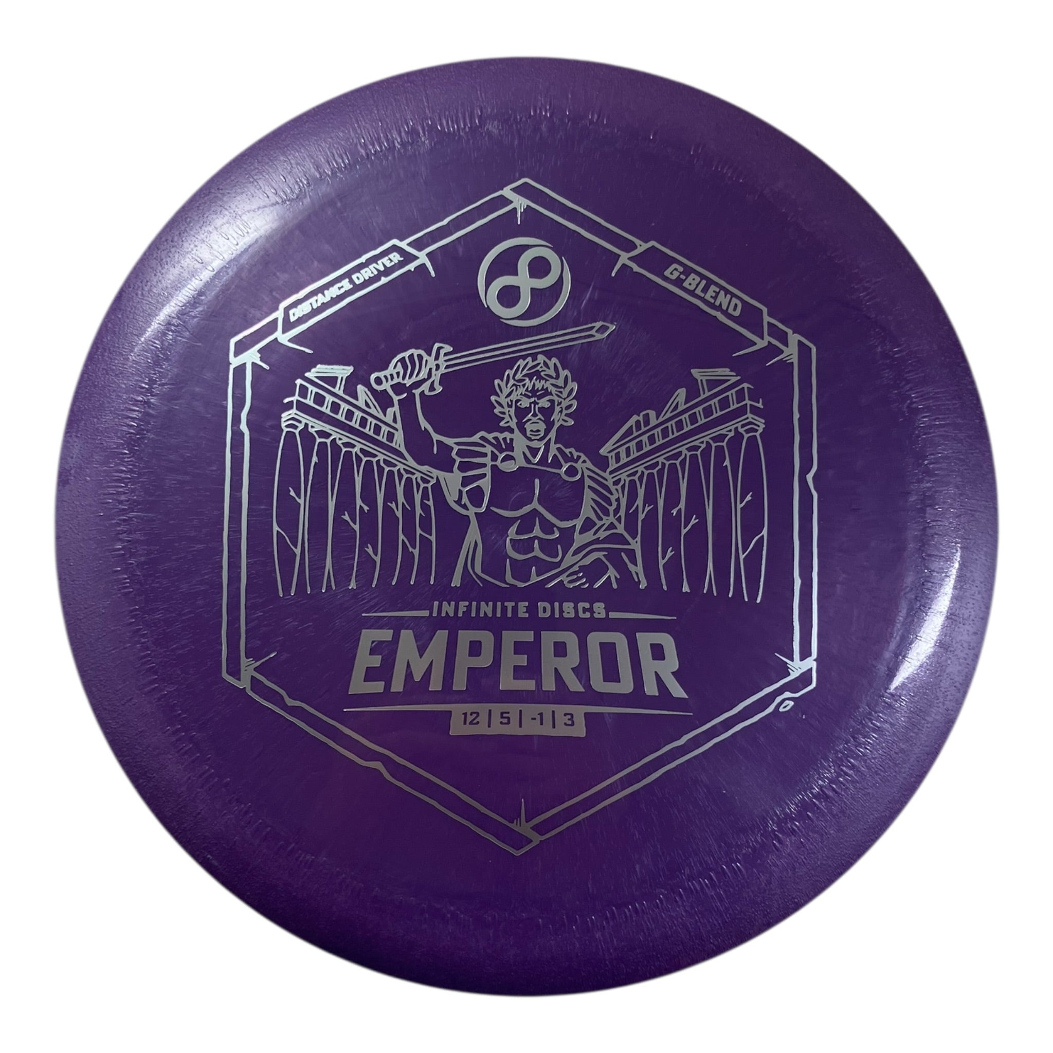 Infinite Discs Emperor | G-blend | Purple/Silver 175g Disc Golf