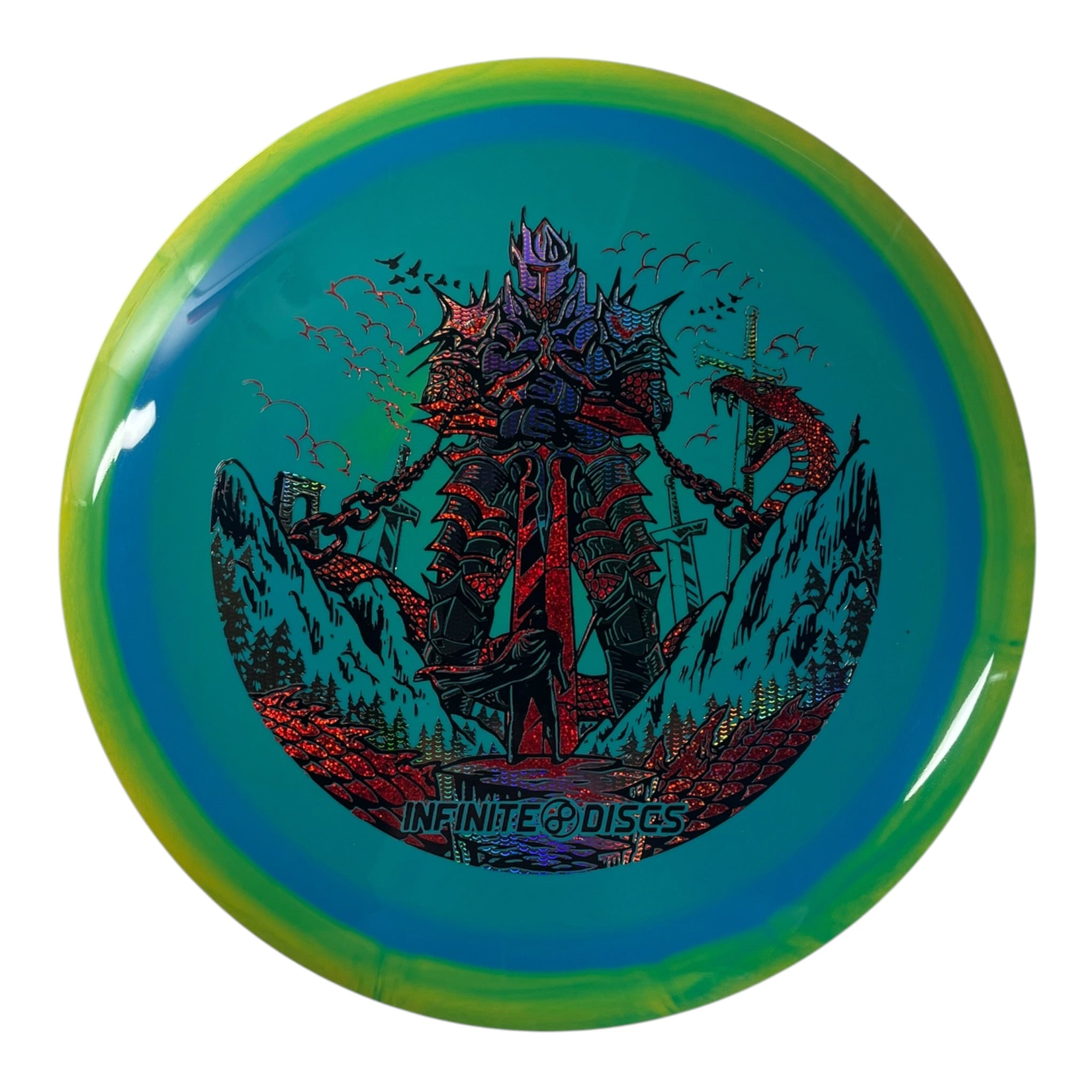Infinite Discs Emperor | Halo I-blend | Teal/Holo 174g (Special Edition) Disc Golf