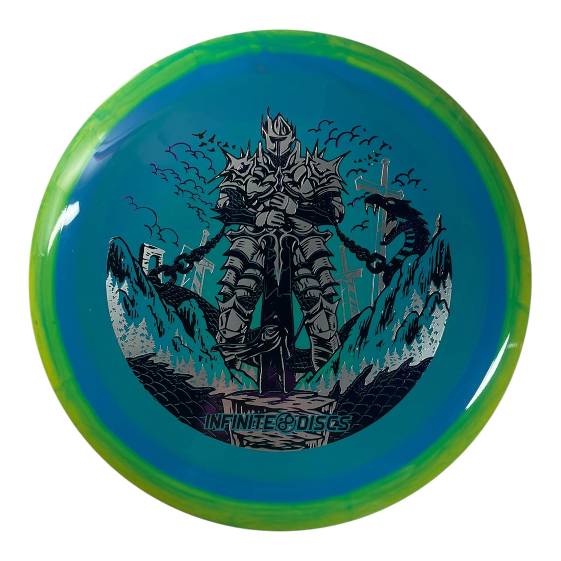Infinite Discs Emperor | Halo I-blend | Teal/Silver 173g (Special Edition) Disc Golf