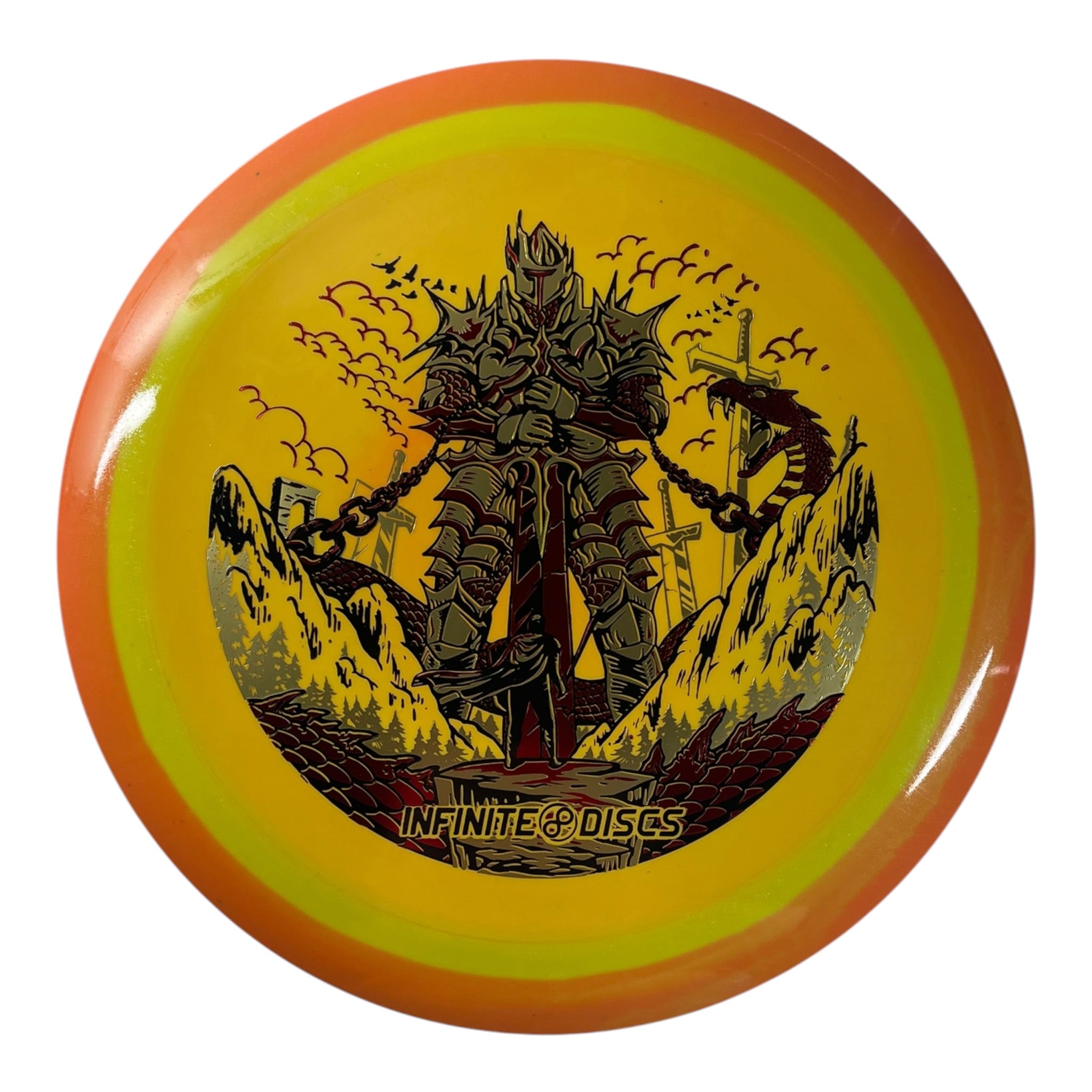 Infinite Discs Emperor | Halo I-blend | Yellow/Gold 174g (Special Edition) Disc Golf