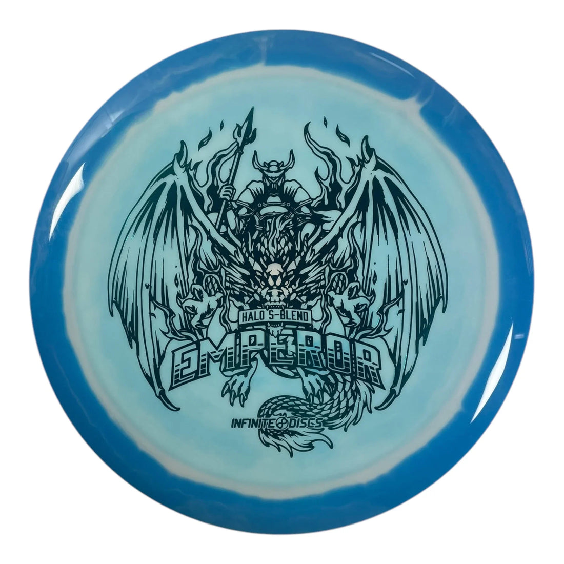 Infinite Discs Emperor | Halo S - blend | Blue/Blue 168g Disc Golf