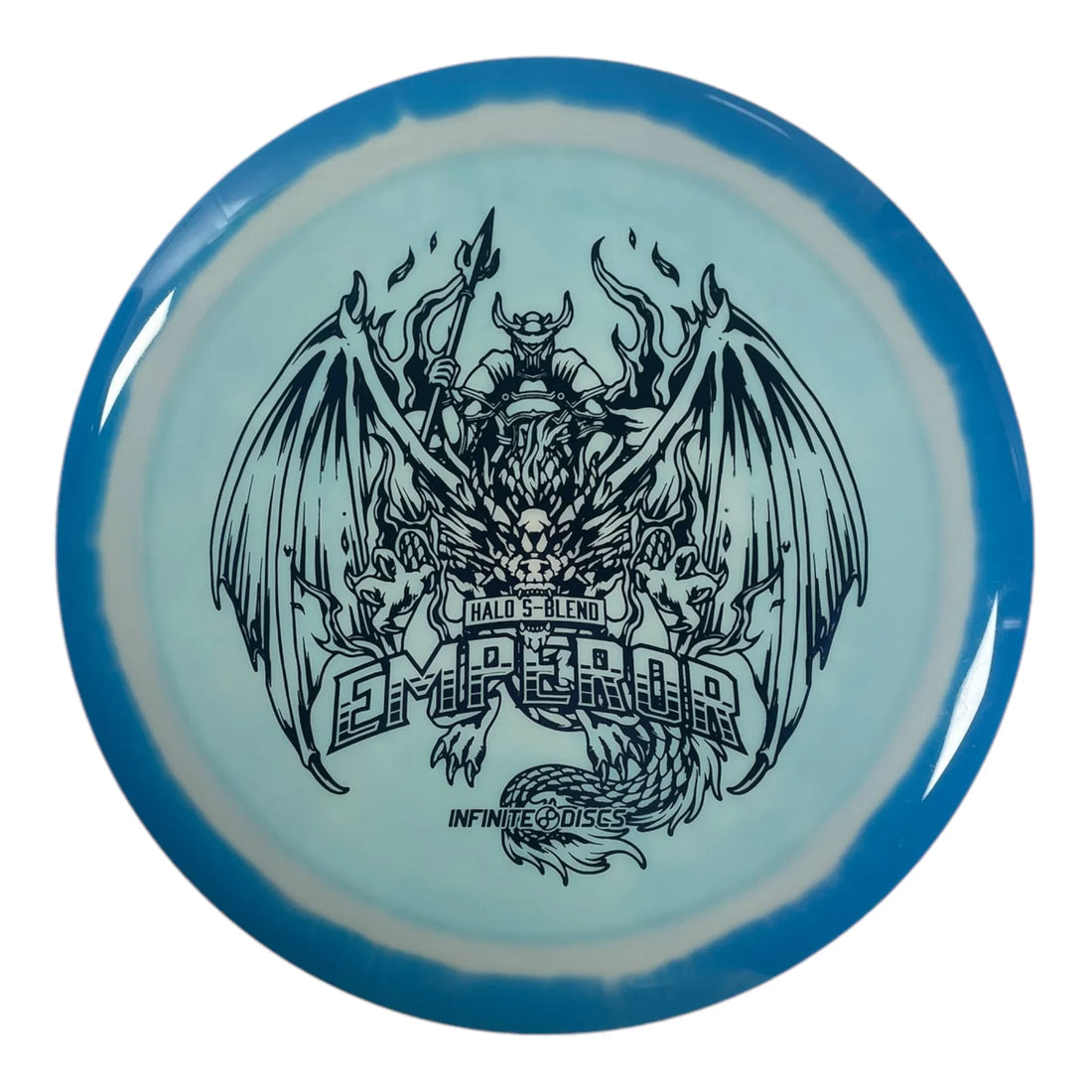 Infinite Discs Emperor | Halo S - blend | Blue/Blue 168g Disc Golf