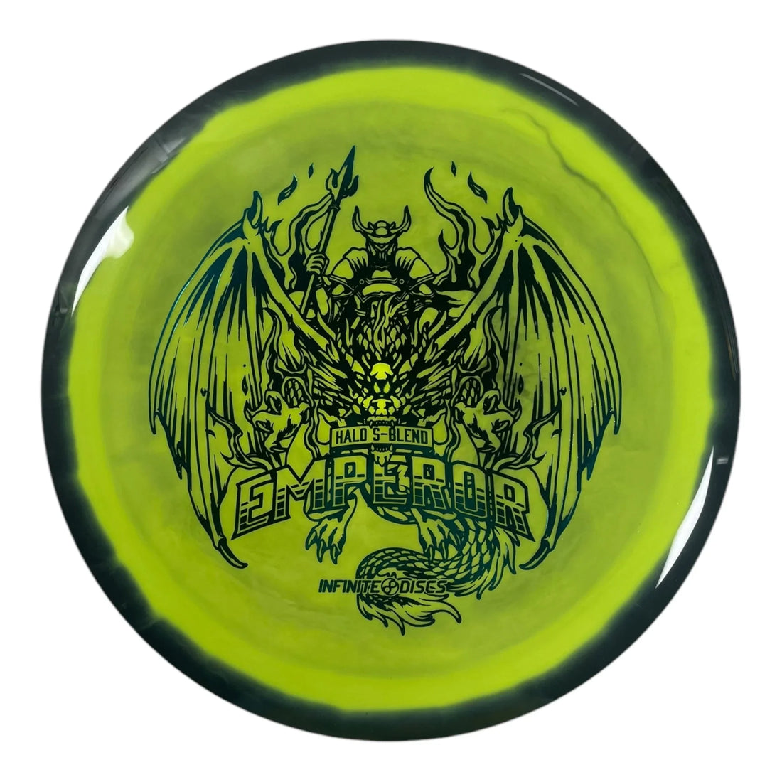 Infinite Discs Emperor | Halo S - Blend | Green/Blue 169g Disc Golf