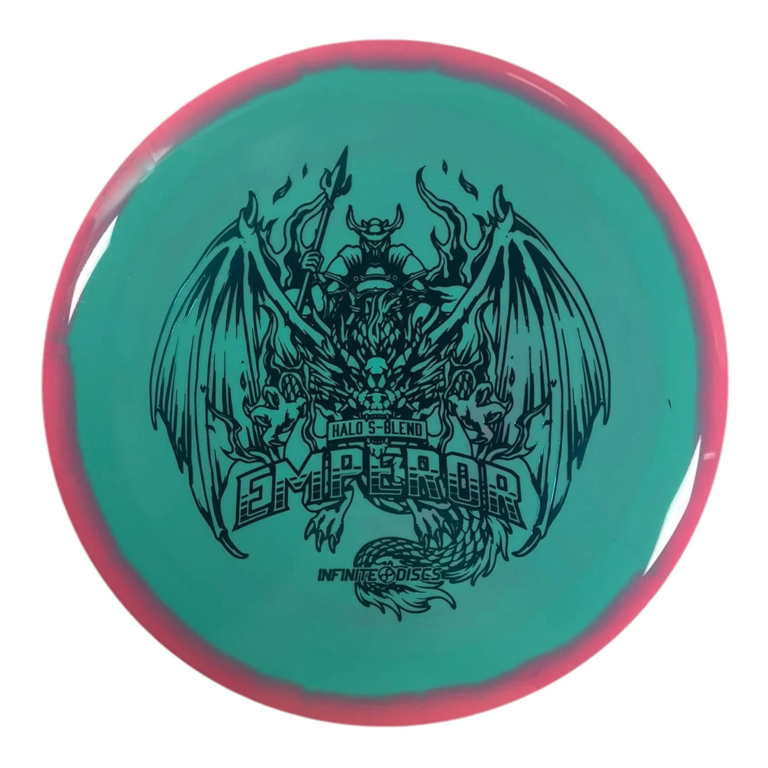 Infinite Discs Emperor | Halo S - blend | Green/Blue 170g Disc Golf