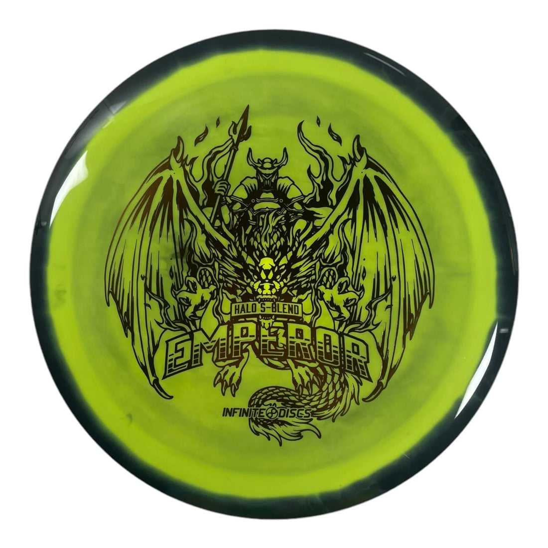 Infinite Discs Emperor | Halo S - Blend | Green/Bronze 169g Disc Golf