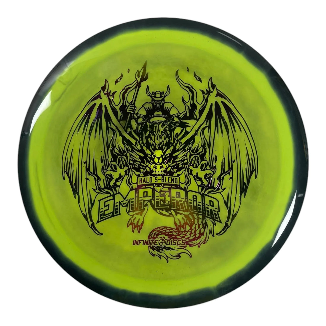 Infinite Discs Emperor | Halo S - Blend | Green/Sunset 169g Disc Golf