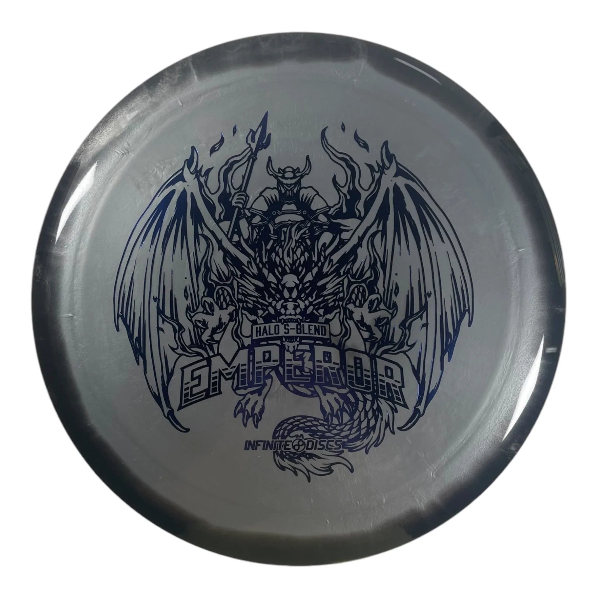 Infinite Discs Emperor | Halo S - blend | Grey/Blue 173g Disc Golf