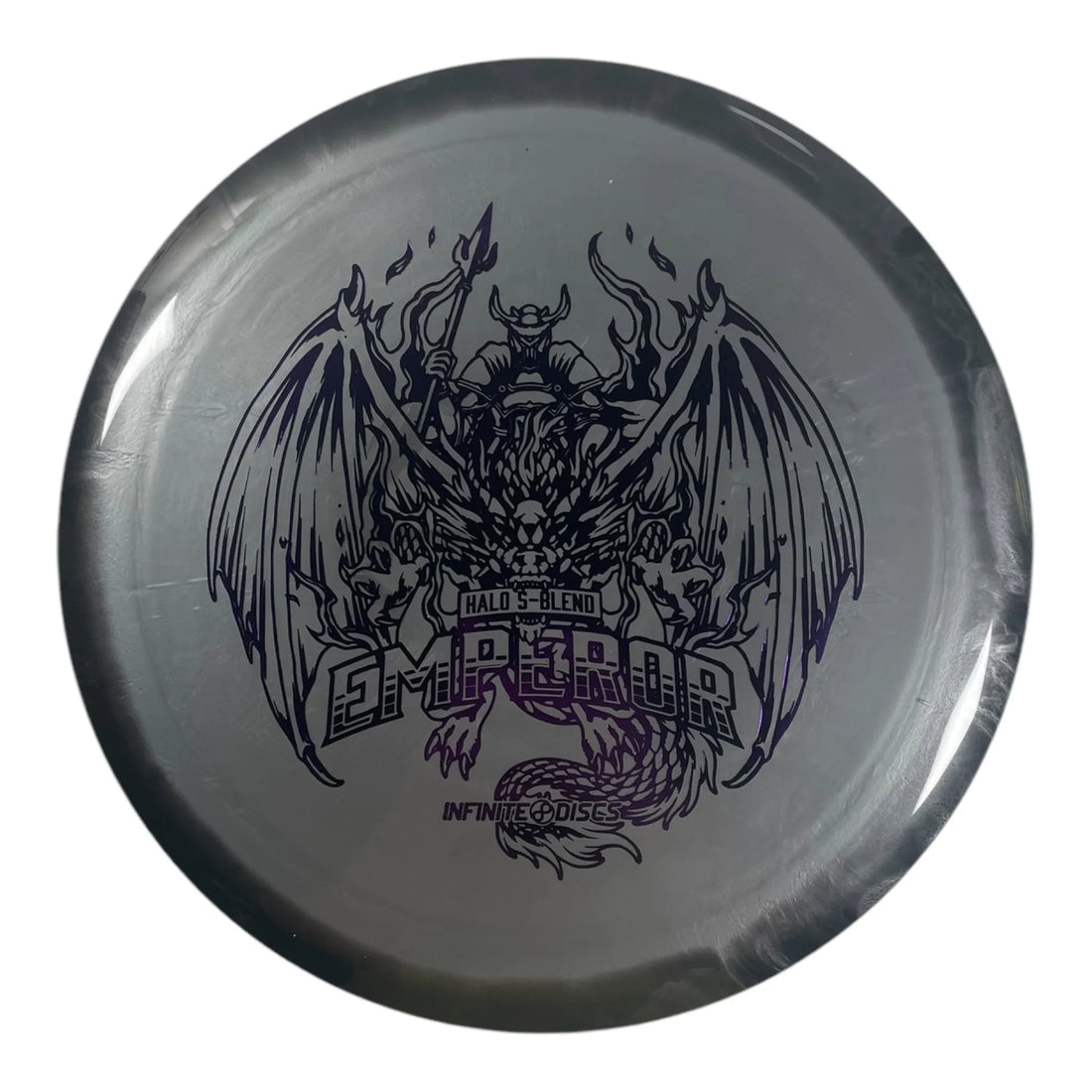 Infinite Discs Emperor | Halo S - blend | Grey/Purple 173g Disc Golf