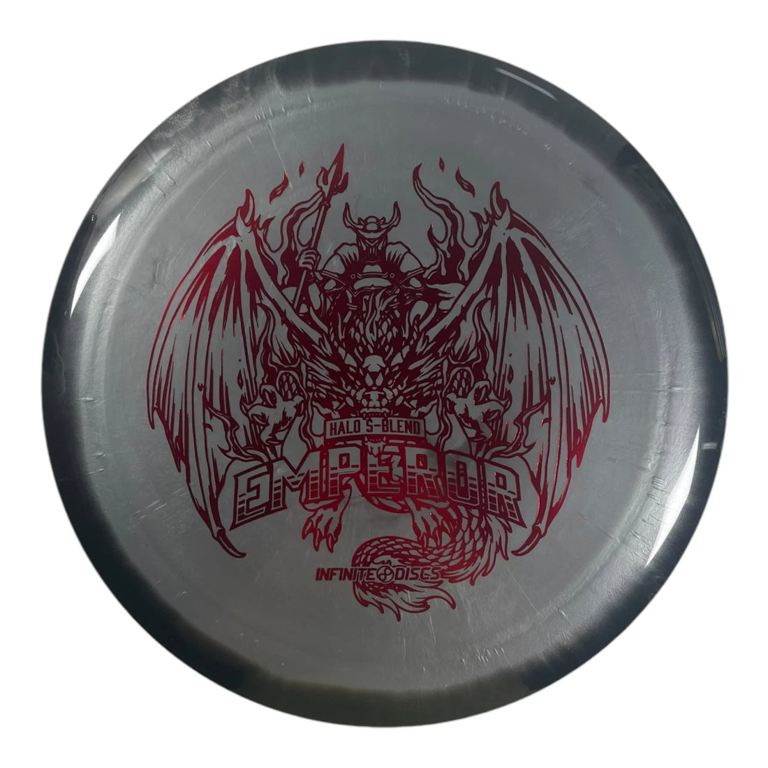 Infinite Discs Emperor | Halo S - blend | Grey/Red 173g Disc Golf