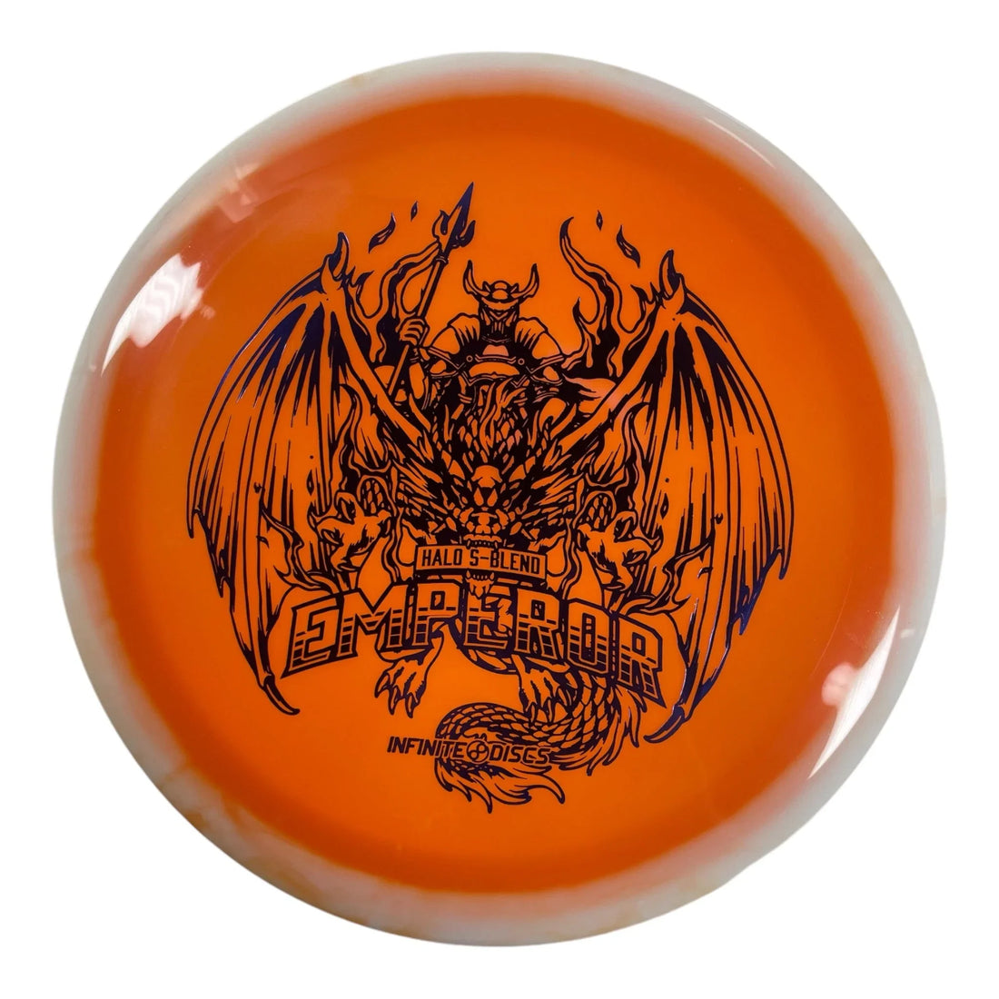 Infinite Discs Emperor | Halo S - blend | Orange/Blue 175g Disc Golf