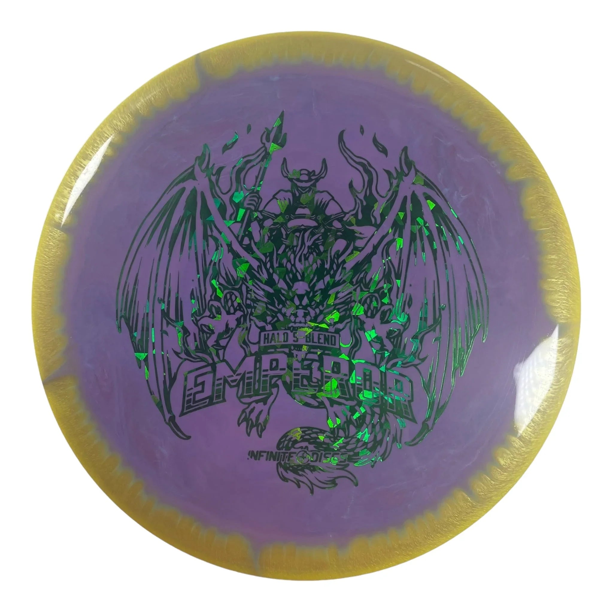 Infinite Discs Emperor | Halo S - blend | Purple/Green 167 - 169g Disc Golf