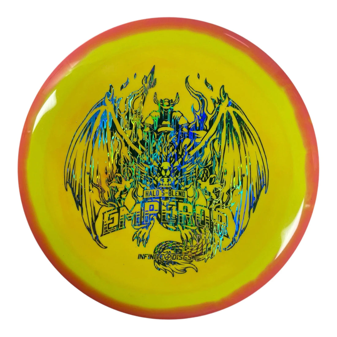 Infinite Discs Emperor | Halo S - blend | Yellow/Blue 170 - 171g Disc Golf