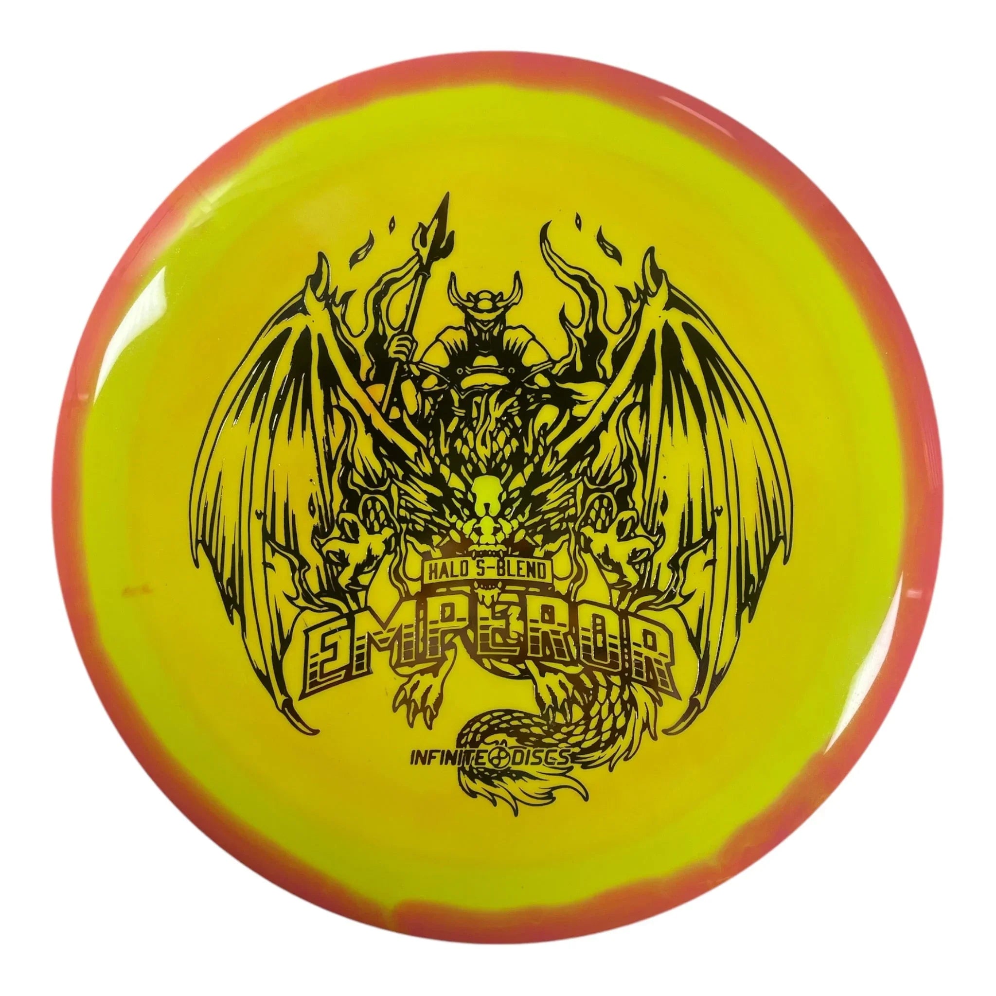 Infinite Discs Emperor | Halo S - blend | Yellow/Gold 170 - 171g Disc Golf