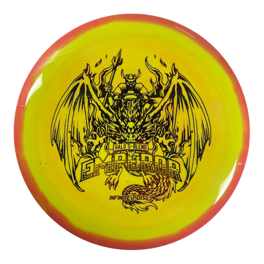 Infinite Discs Emperor | Halo S - blend | Yellow/Sunset 170 - 171g Disc Golf