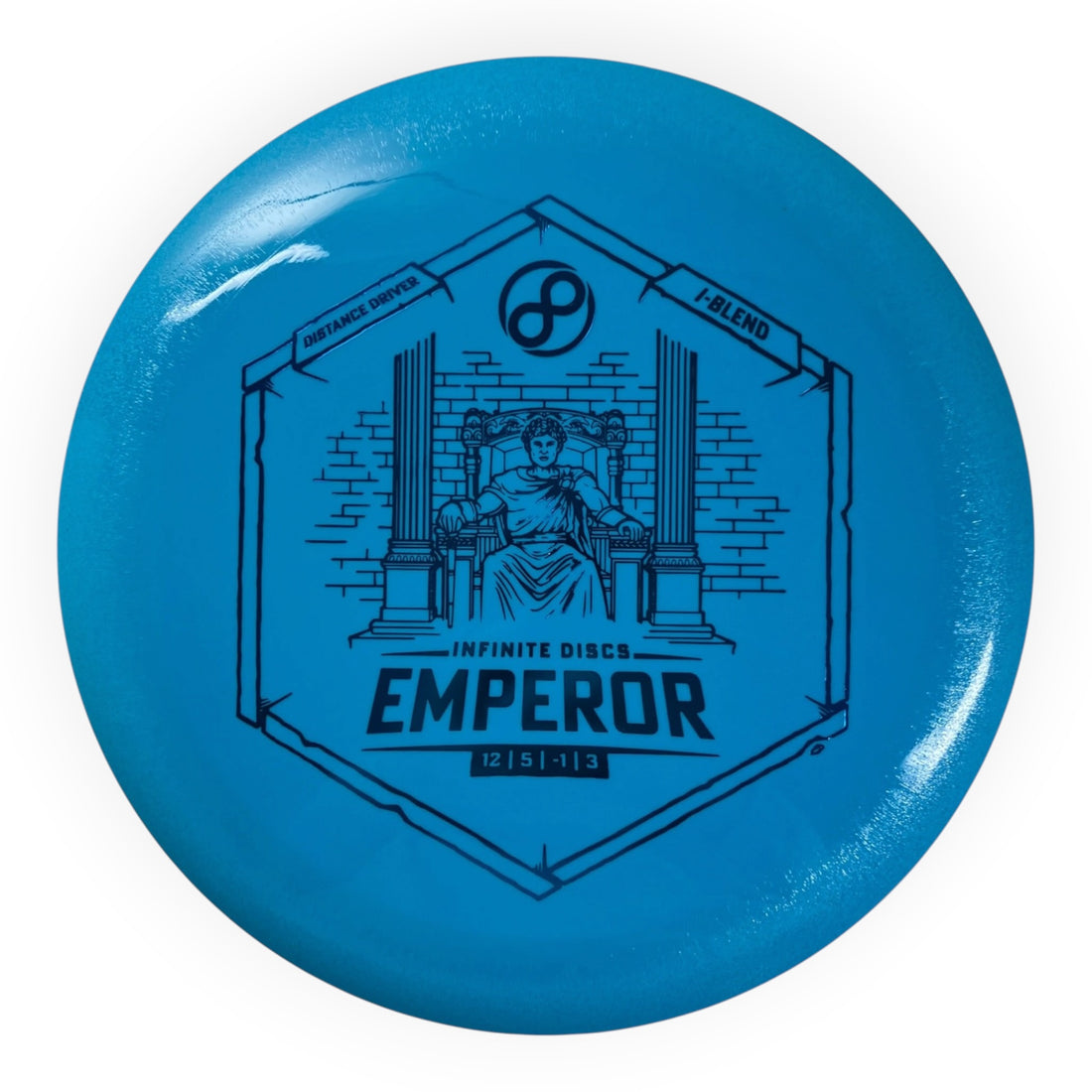 Infinite Discs Emperor | I-Blend | Blue/Blue 159g Disc Golf