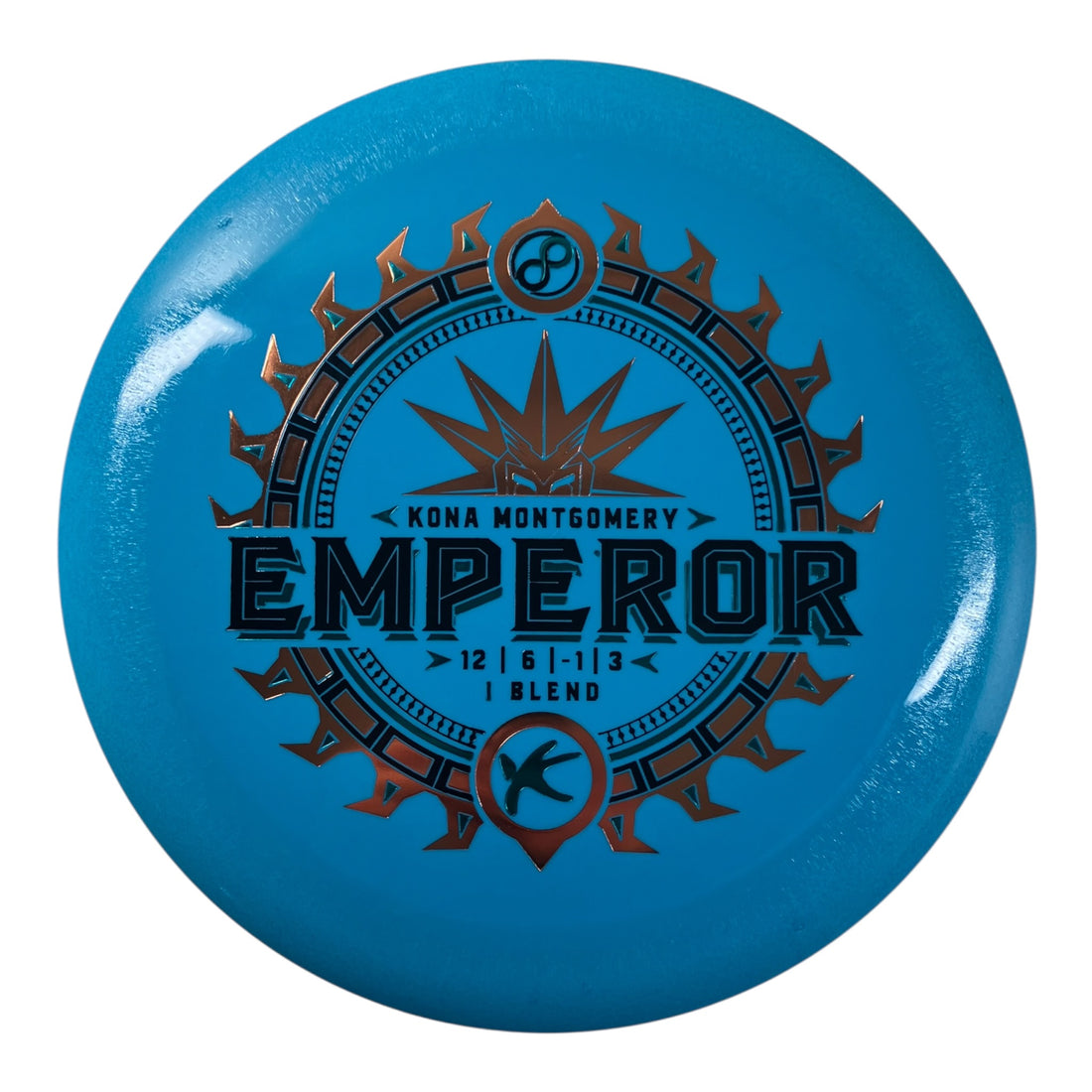 Infinite Discs Emperor | I-Blend | Blue/Gold 162-163g (Kona Montgomery) Disc Golf