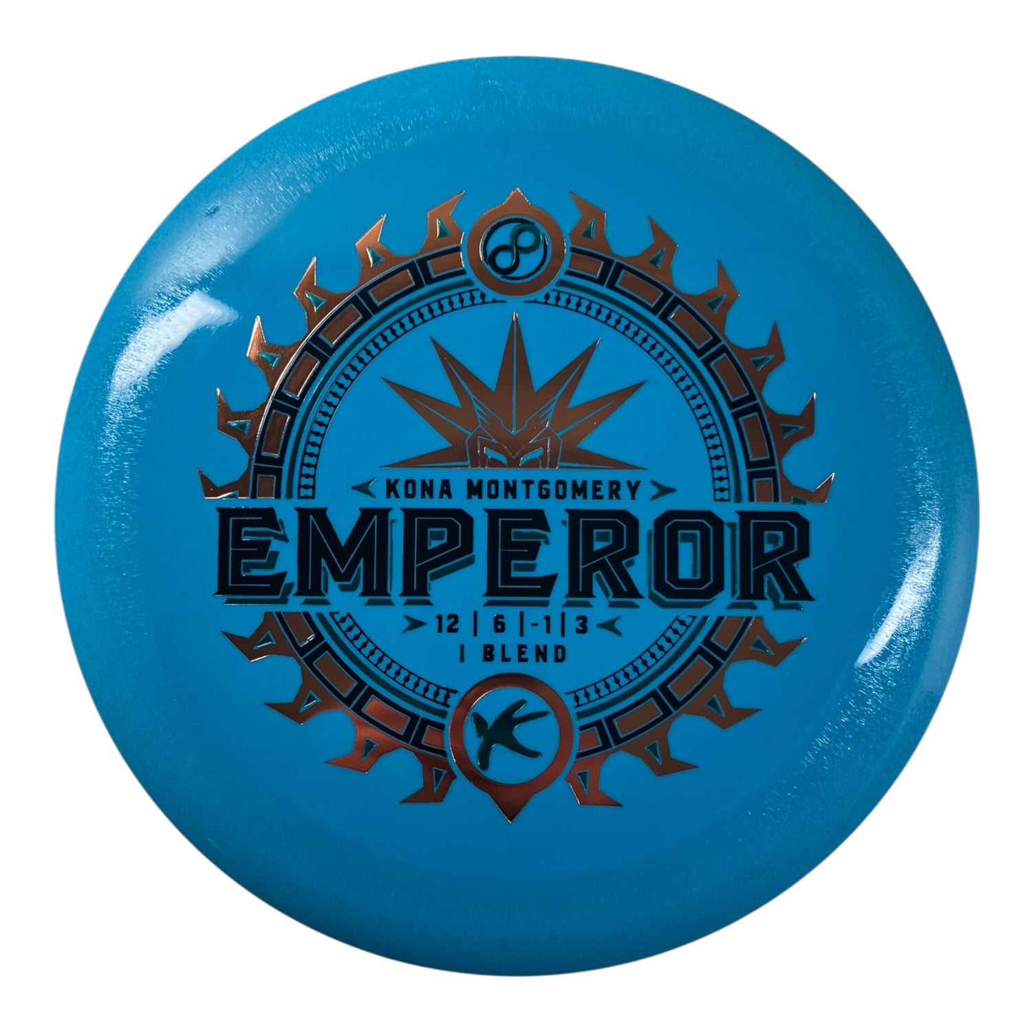 Infinite Discs Emperor | I-Blend | Blue/Gold 162-163g (Kona Montgomery) Disc Golf