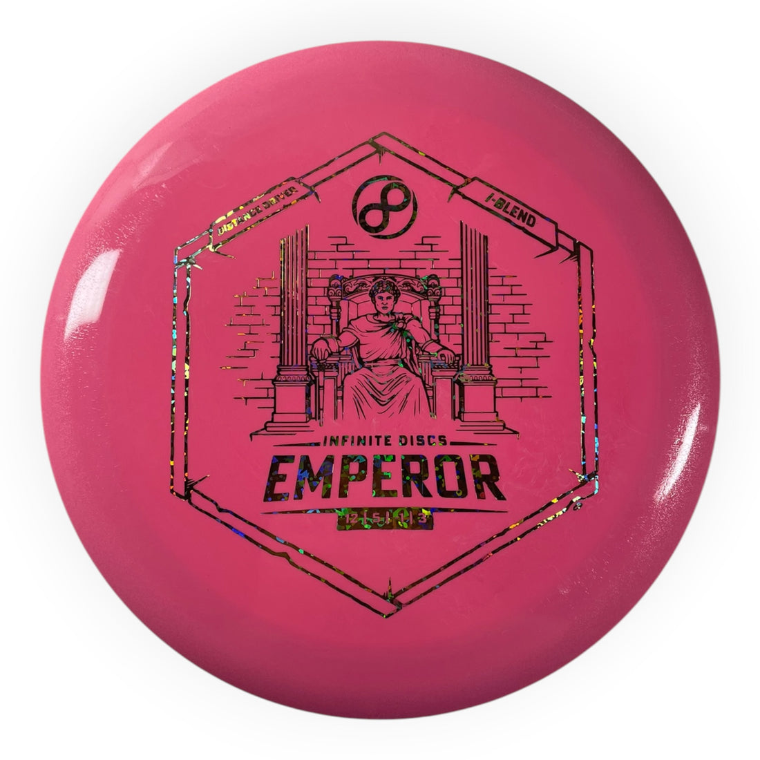 Infinite Discs Emperor | I-Blend | Pink/Gold Holo 164g Disc Golf